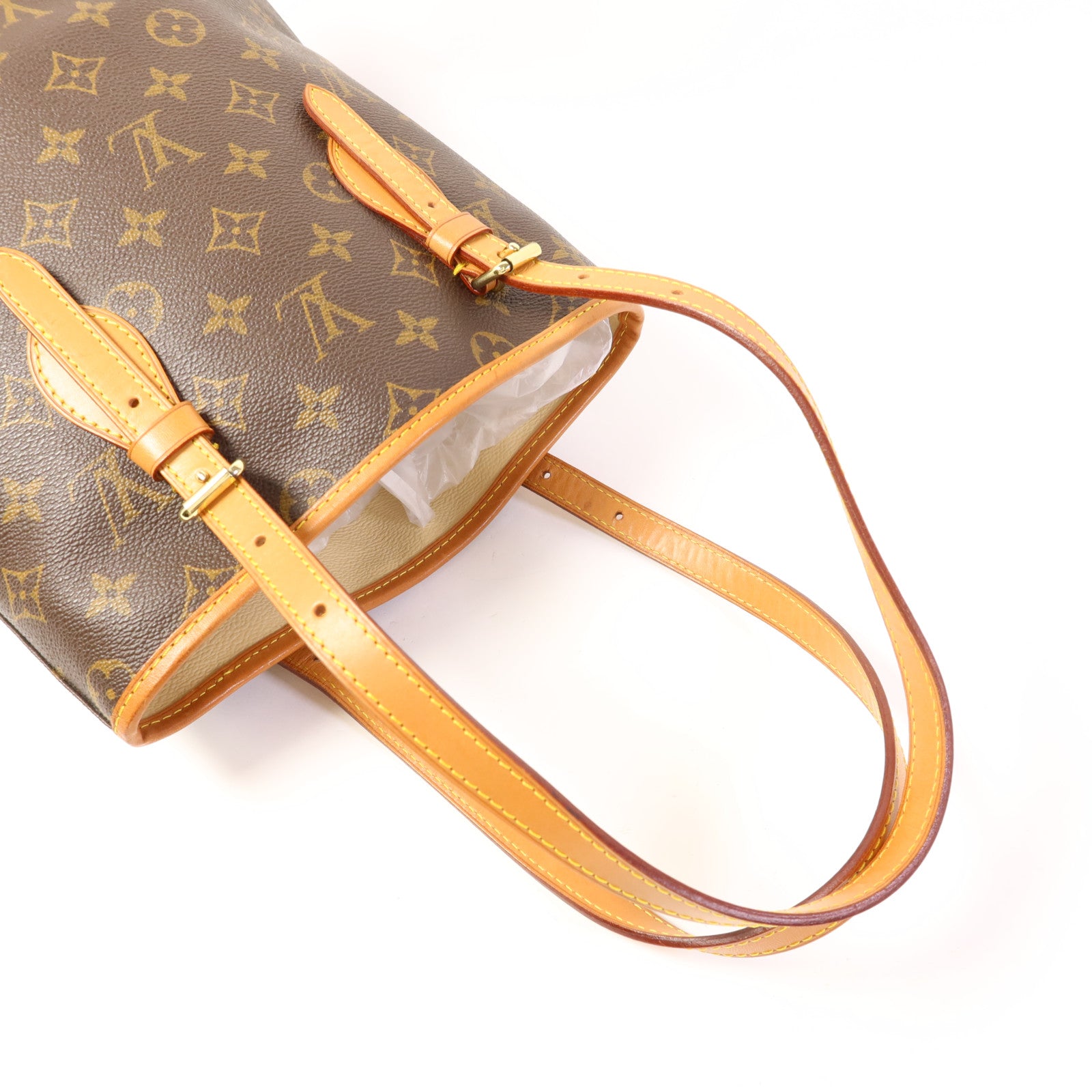 LOUIS VUITTON Monogram Bucket PM金扣手挽袋
