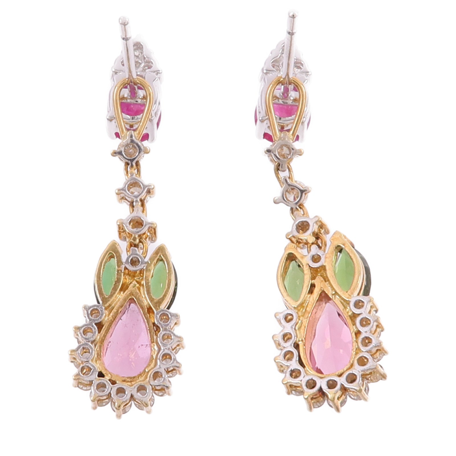 JEWELRY 18K黃金/白金Ruby Earrings紅寶石耳環