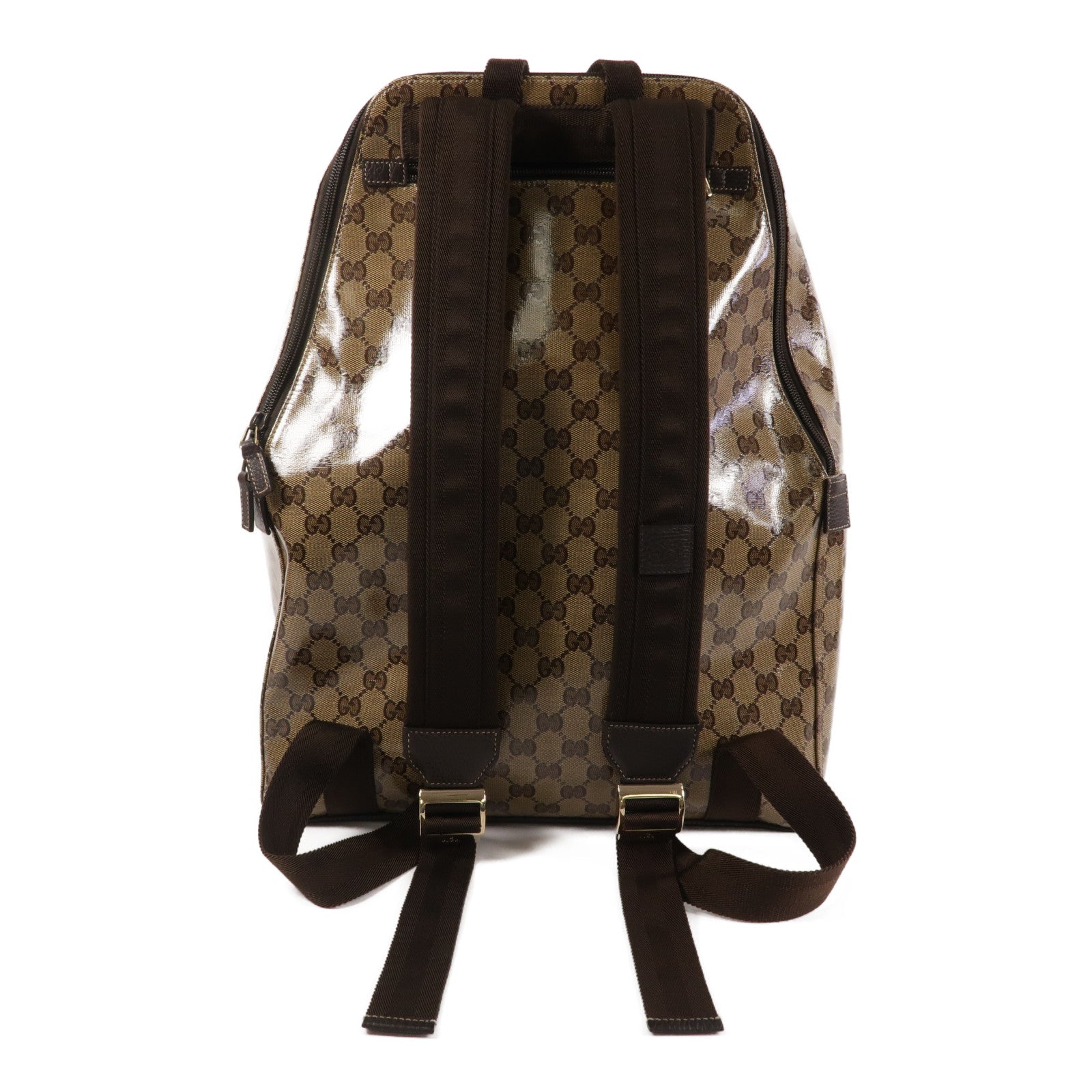 GUCCI 塗層帆布GG Crystal Backpack背包
