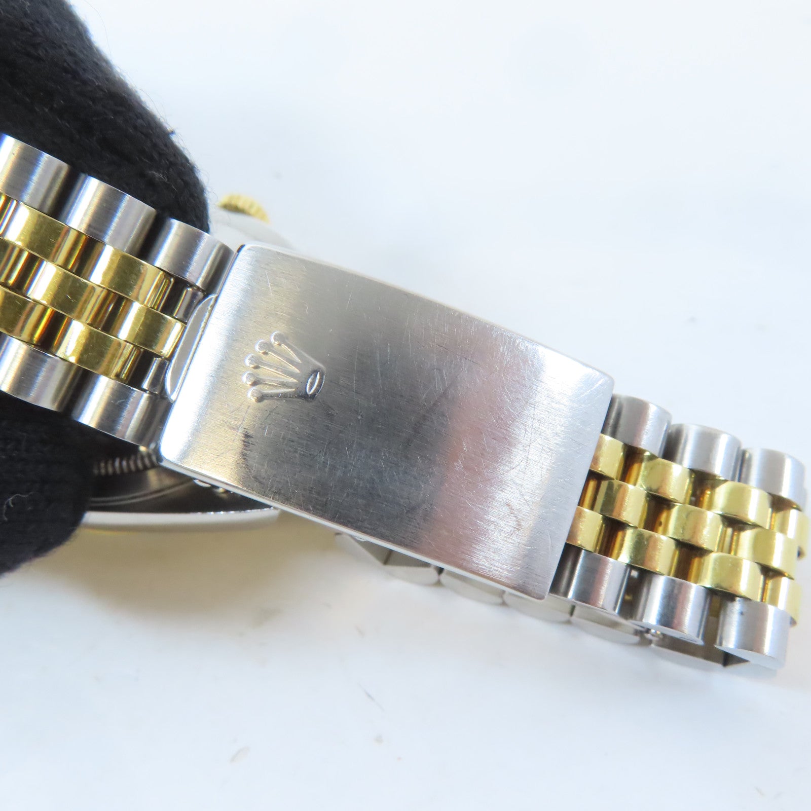 ROLEX Datejust 3618K黃金/不鏽鋼手錶自動機芯黑色