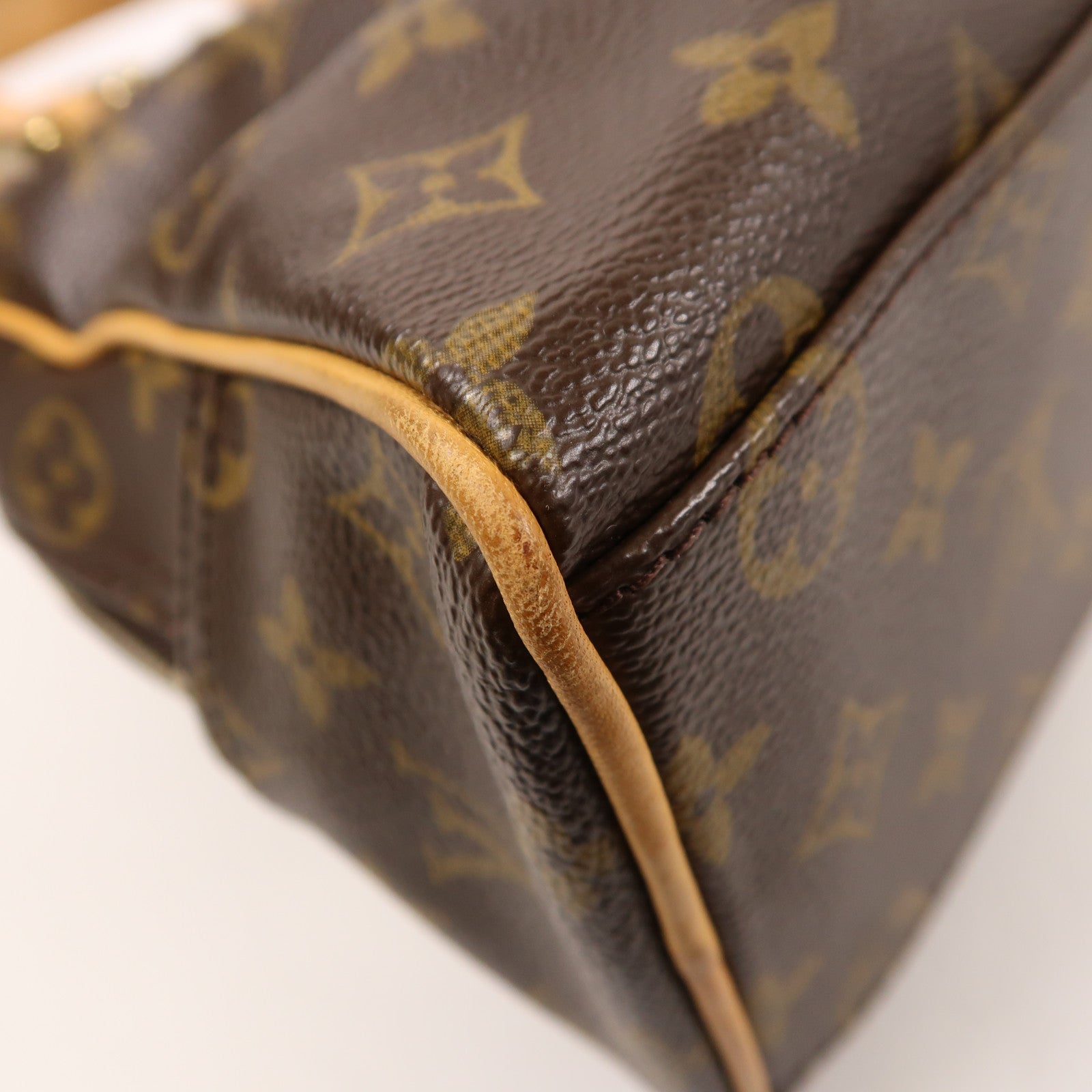 LOUIS VUITTON Monogram Manhattan PM手挽袋棕色