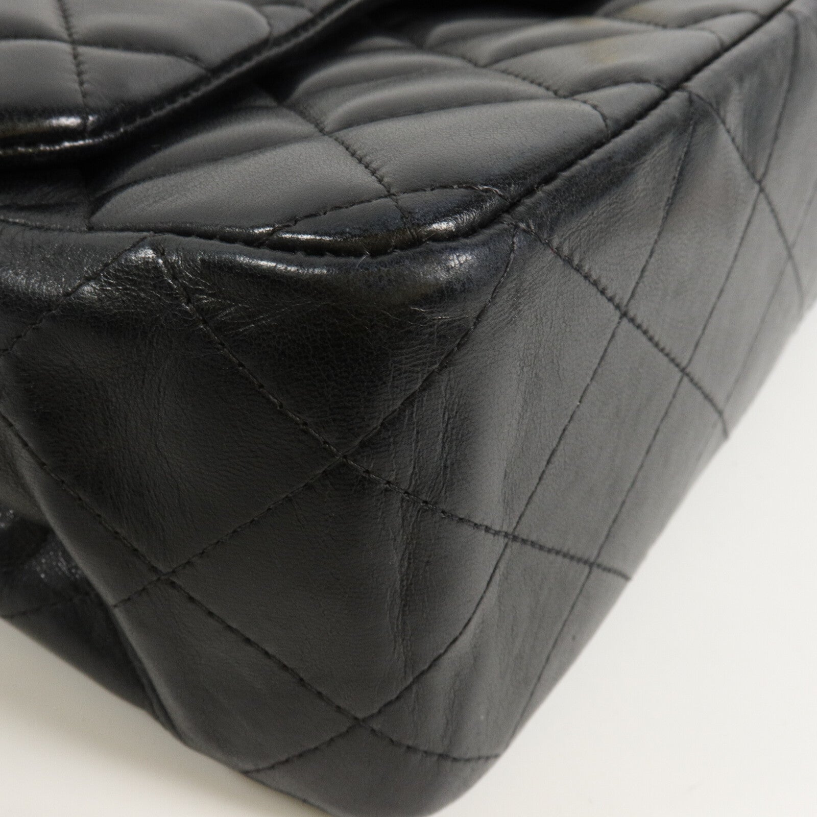 CHANEL 羊皮皮革Large Classic鏈帶肩背袋