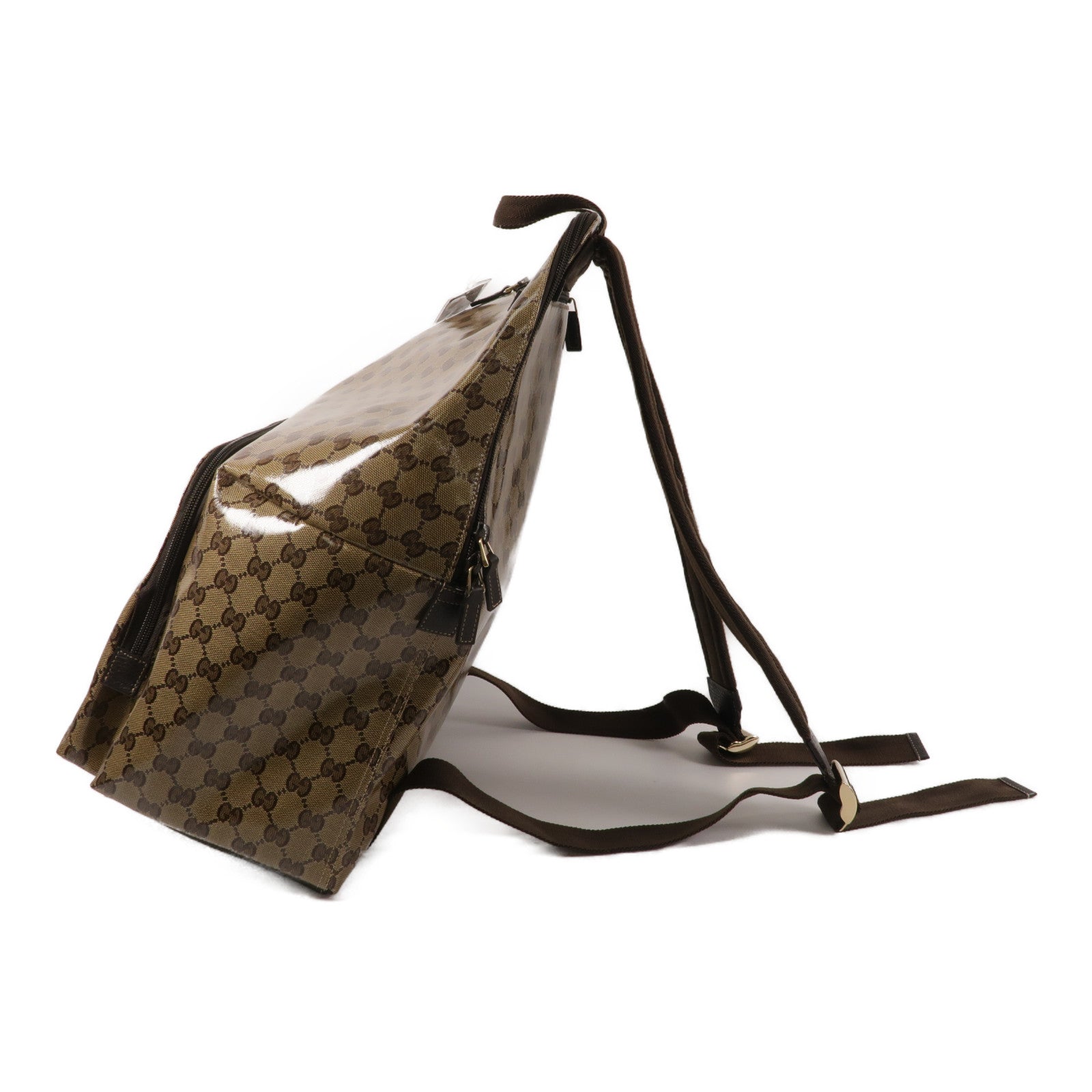 GUCCI 塗層帆布GG Crystal Backpack背包