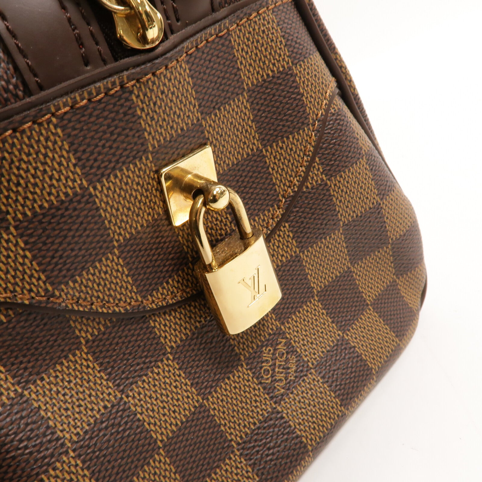 LOUIS VUITTON Damier Duomo金扣手挽袋