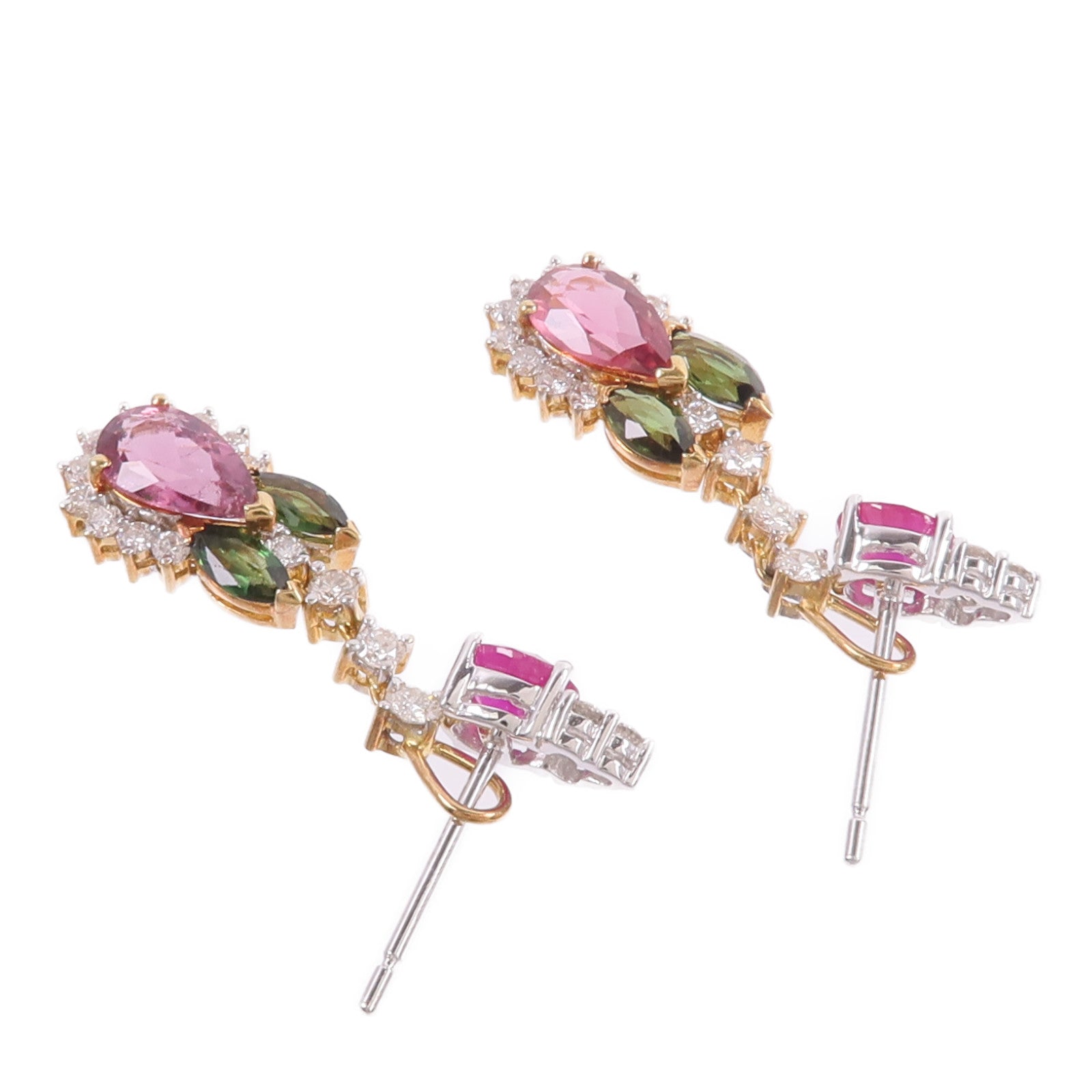 JEWELRY 18K黃金/白金Ruby Earrings紅寶石耳環