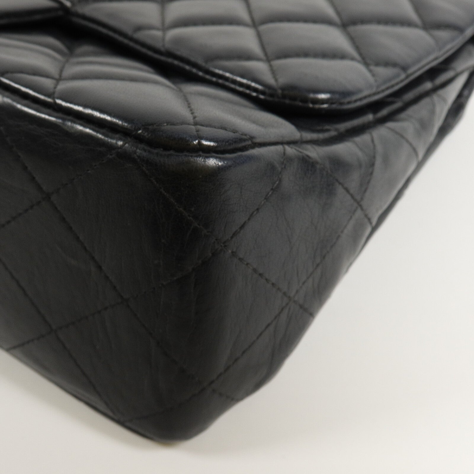 CHANEL 羊皮皮革Large Classic鏈帶肩背袋