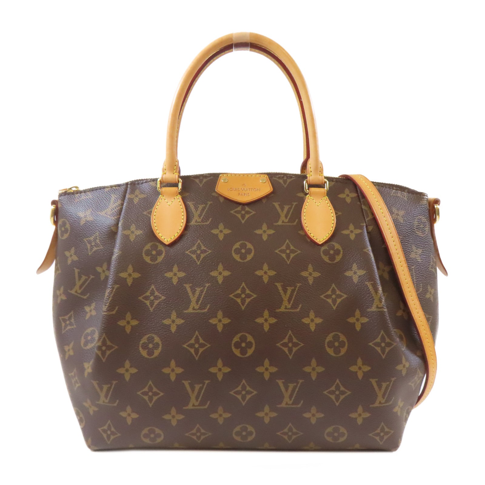 LOUIS VUITTON Monogram Turenne MM金扣肩背袋啡色