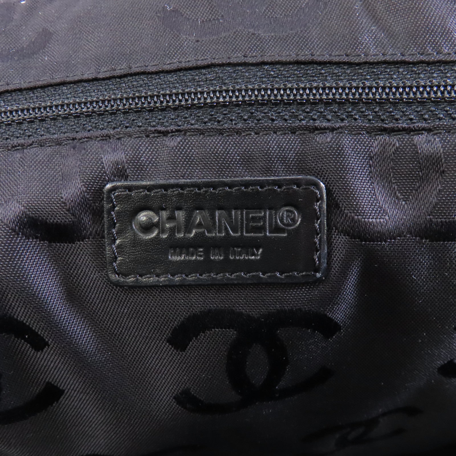 CHANEL 【激減優惠】帆布Chain Shoulder Bag鏈帶肩背袋黑色