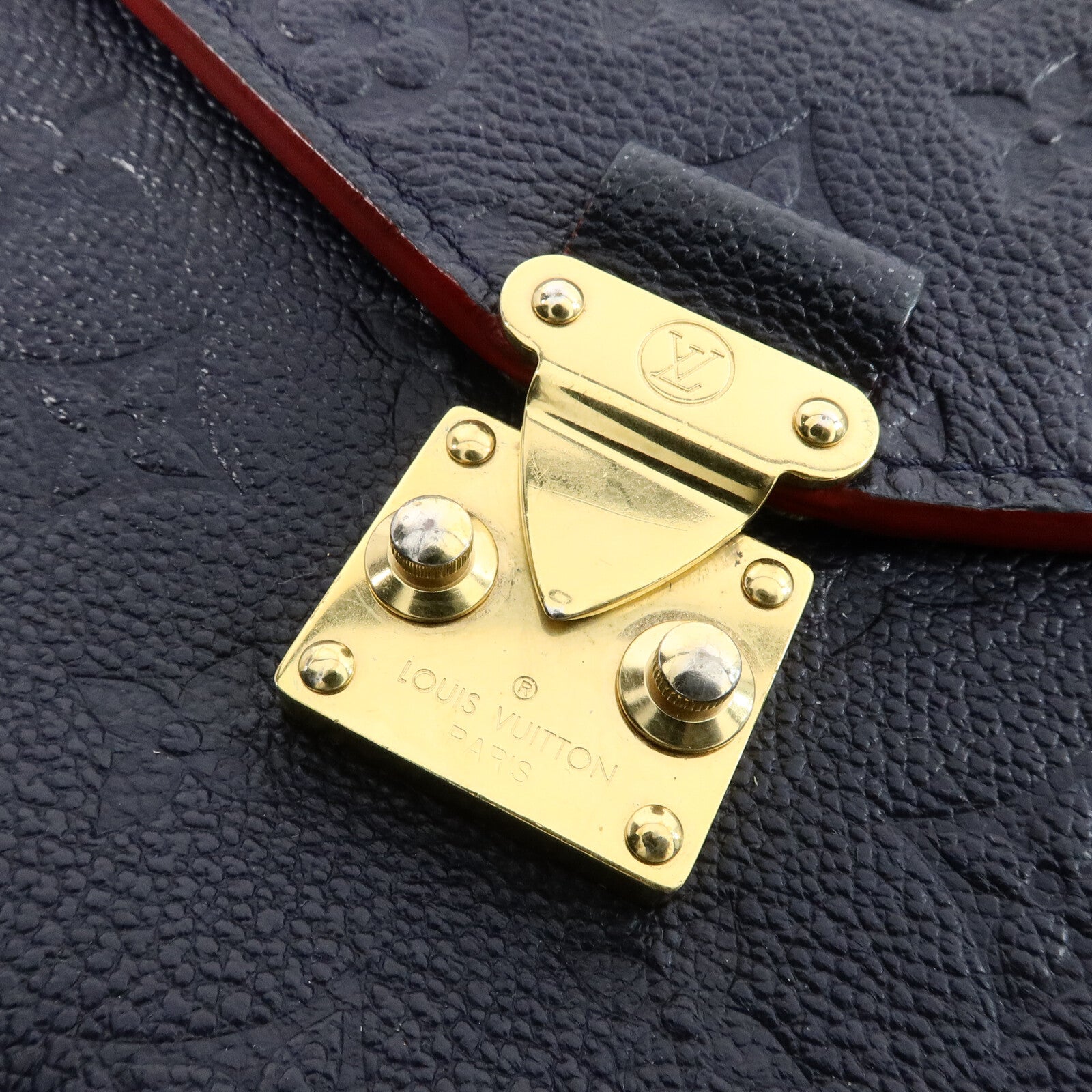 LOUIS VUITTON Monogram Empreinte Pochette Metis金扣手挽肩背兩用袋