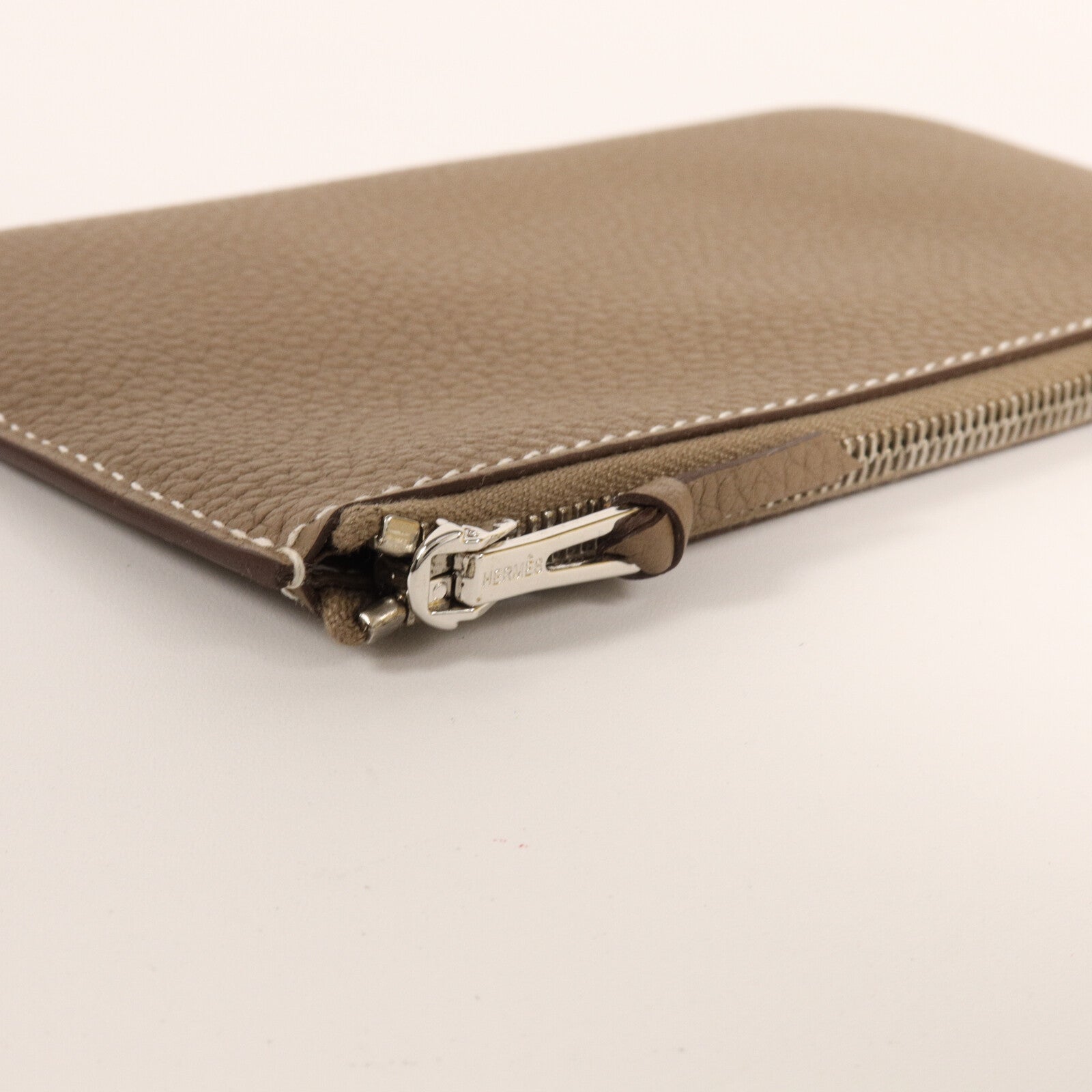 HERMES Togo皮革Dogon Duo Wallet長錢包Etoupe