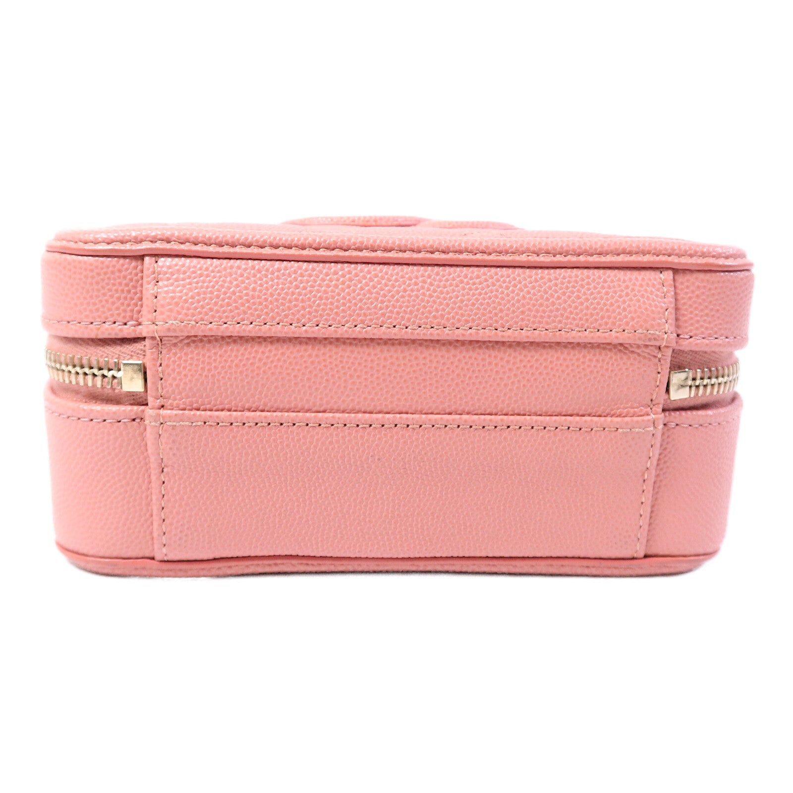 CHANEL 牛皮皮革Vanity Case 17cm鏈帶手挽肩背兩用袋