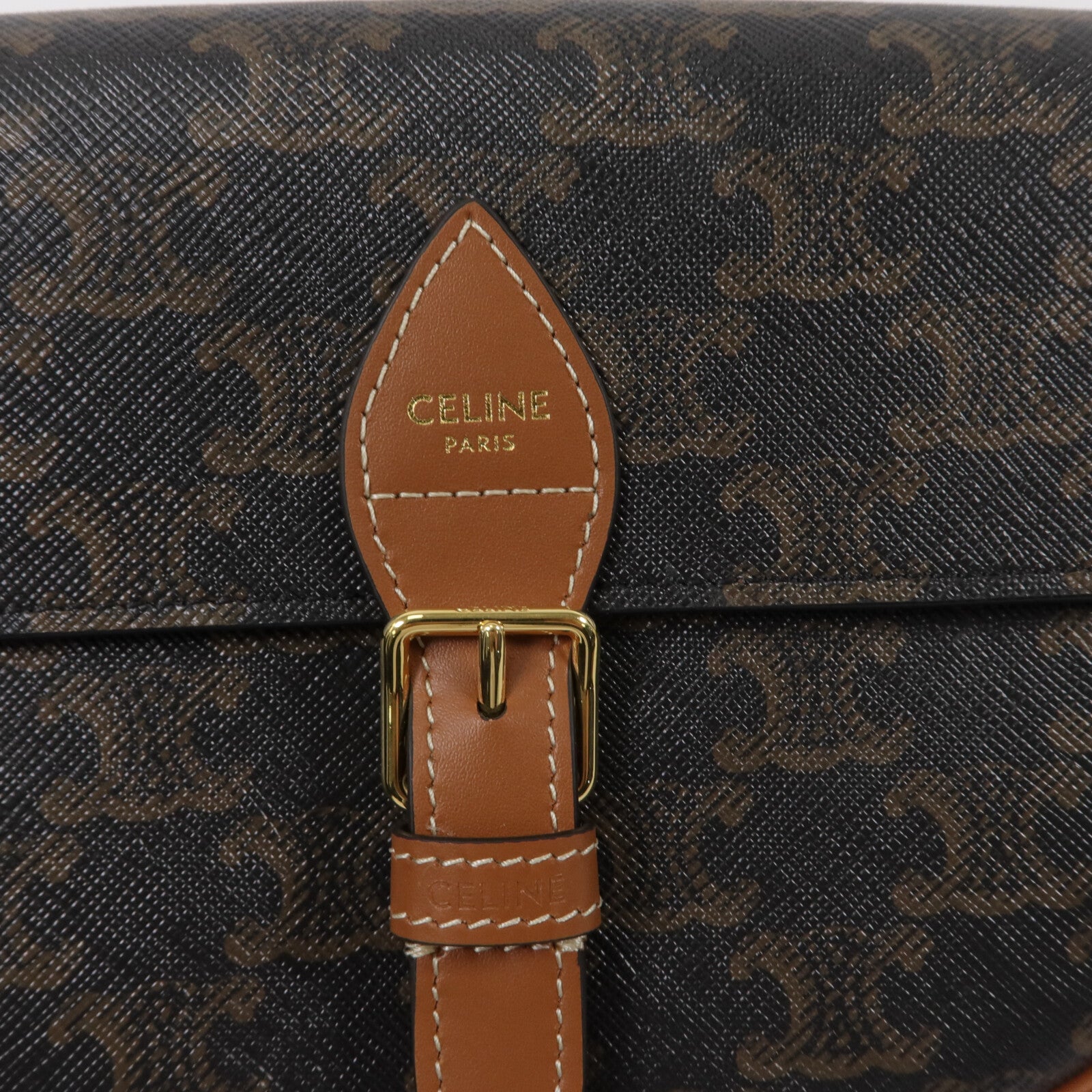 CELINE 塗層帆布Folco肩背袋