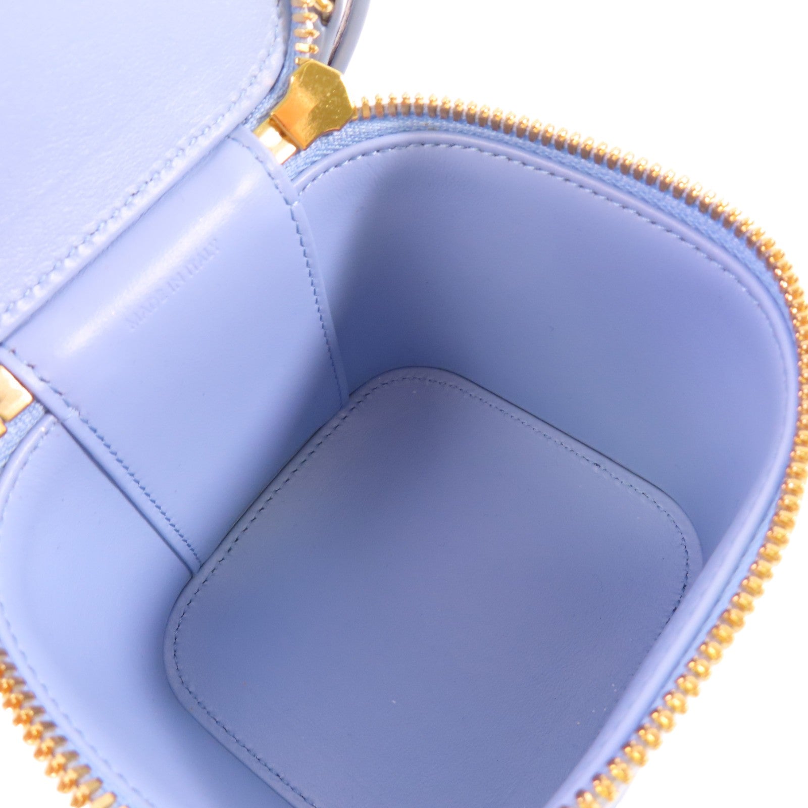 CELINE GHW Mini Vanity Case Hand Shoulder Bag Crossbody Calfskin Leather