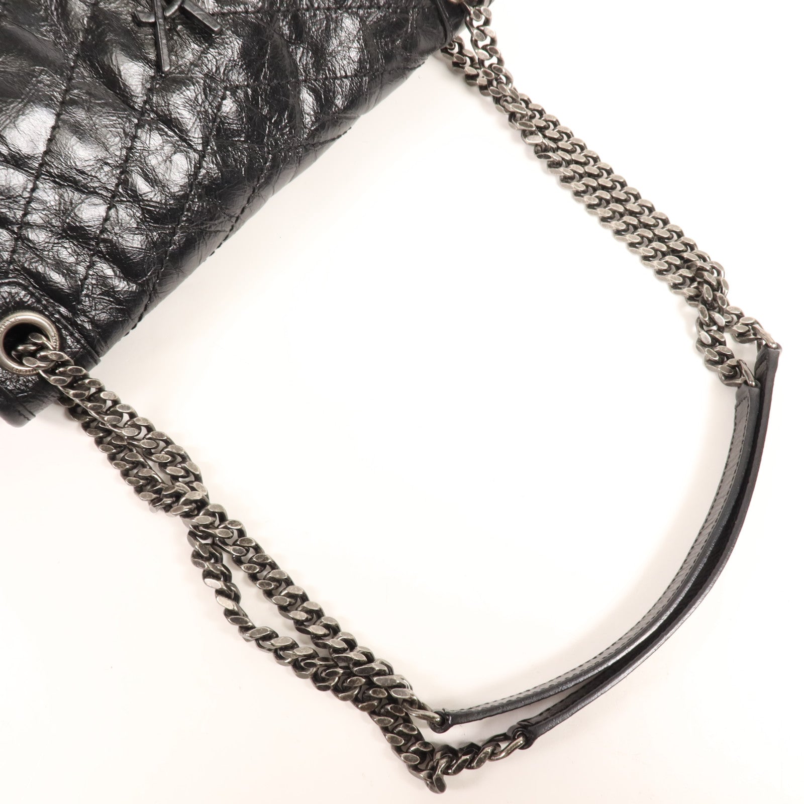 SAINT LAURENT 牛皮皮革Niki MM銀扣肩背袋