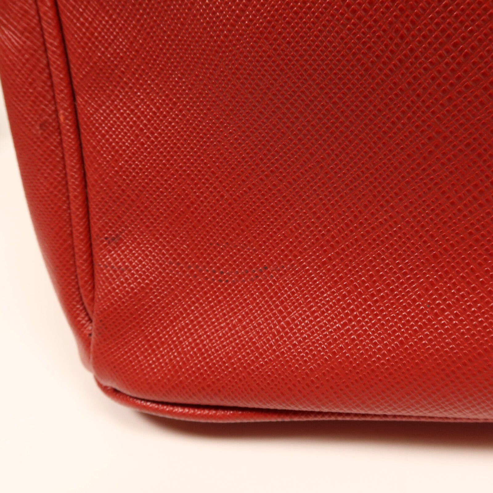 PRADA Saffiano皮革Double Zip Medium金扣手挽肩背兩用袋