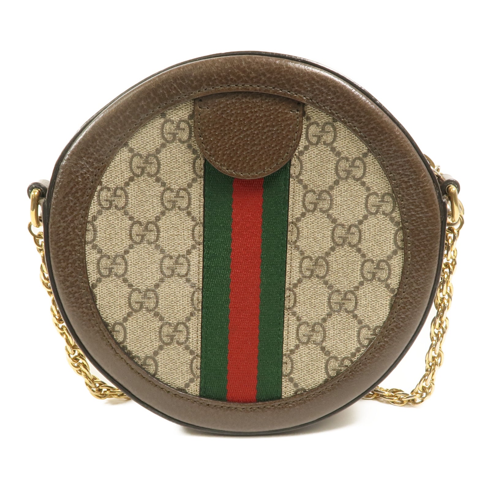 GUCCI 塗層帆布Ophidia鏈帶肩背袋