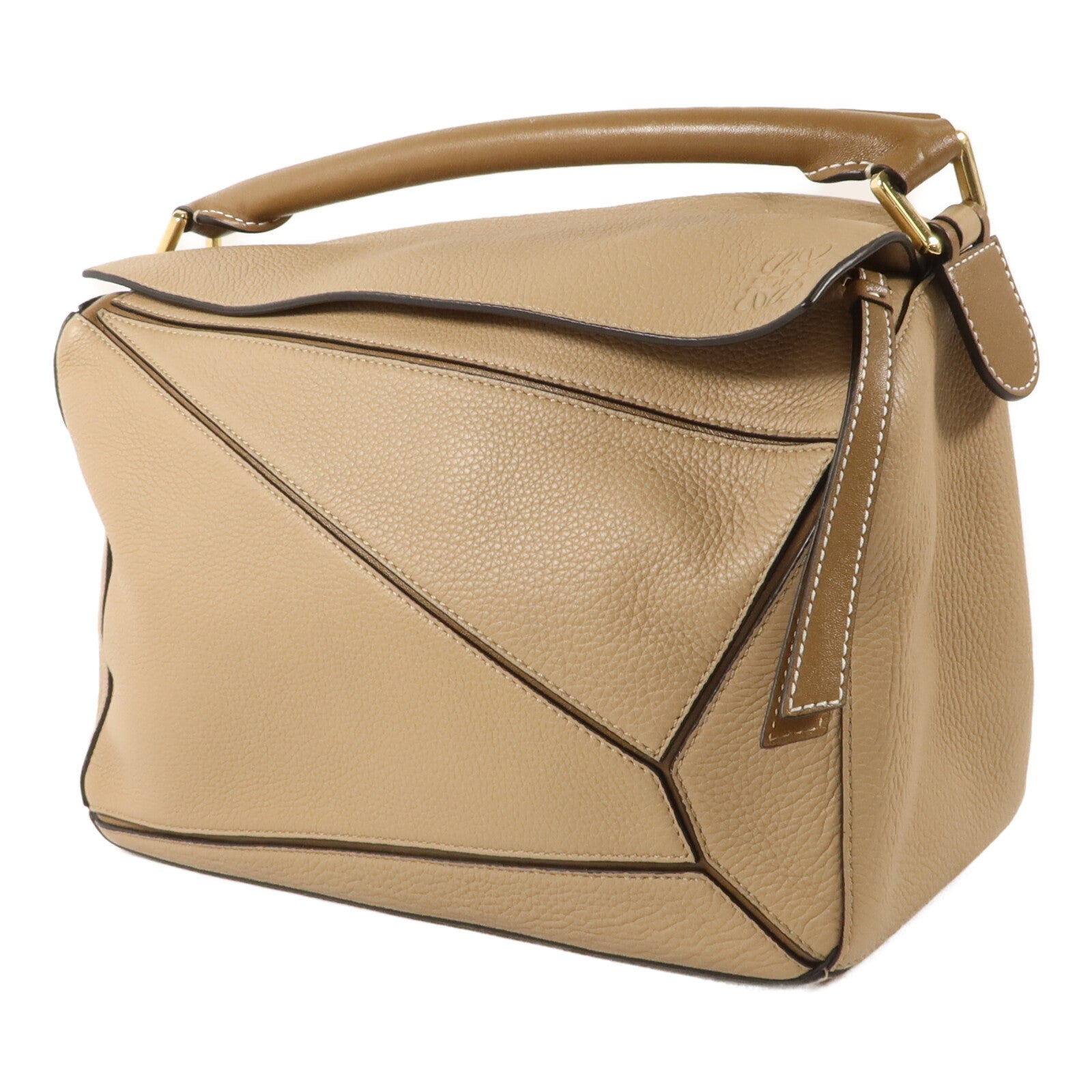LOEWE 牛皮皮革Puzzle Medium手挽肩背兩用袋