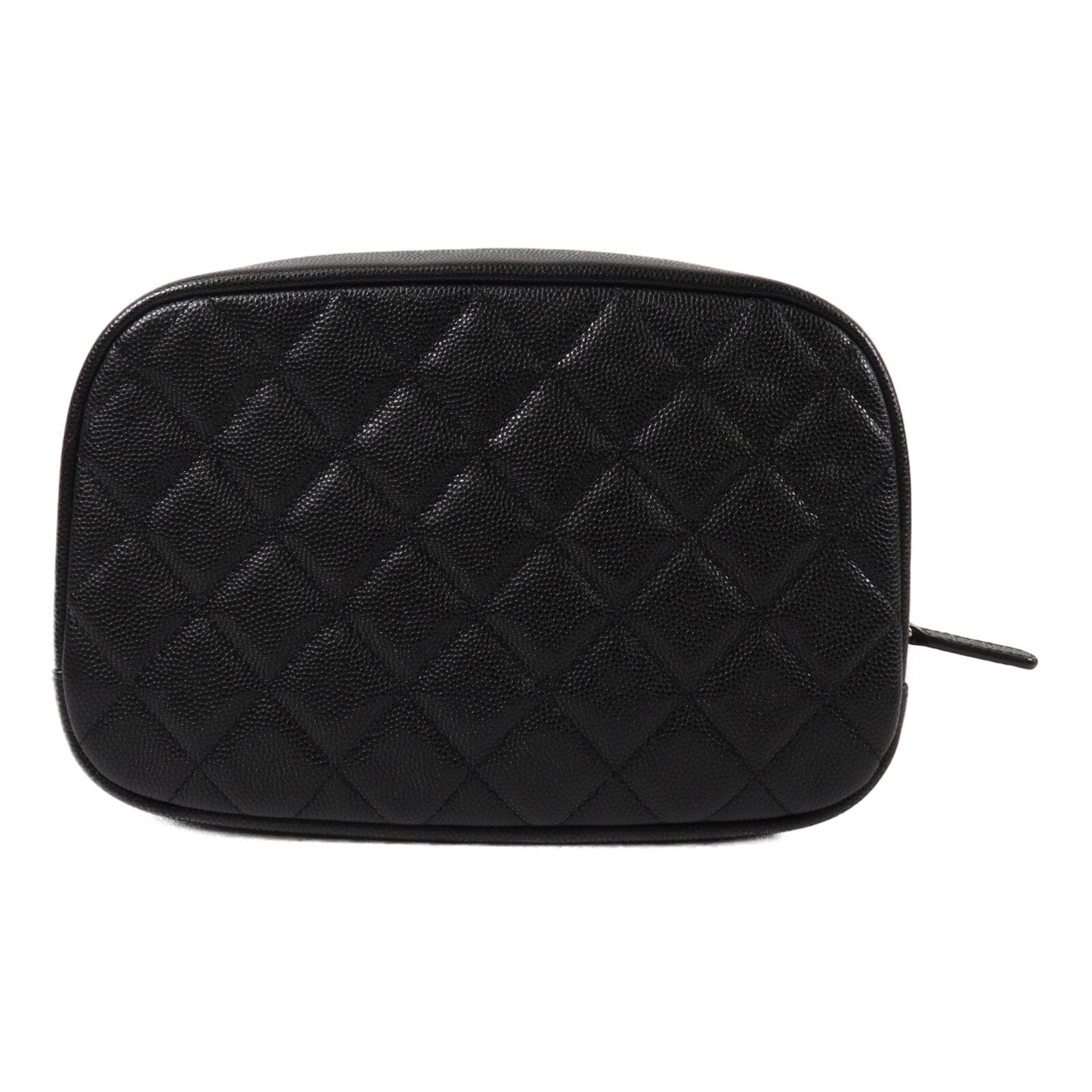 CHANEL 牛皮皮革Double Zip Cosmetic Pouch手提包