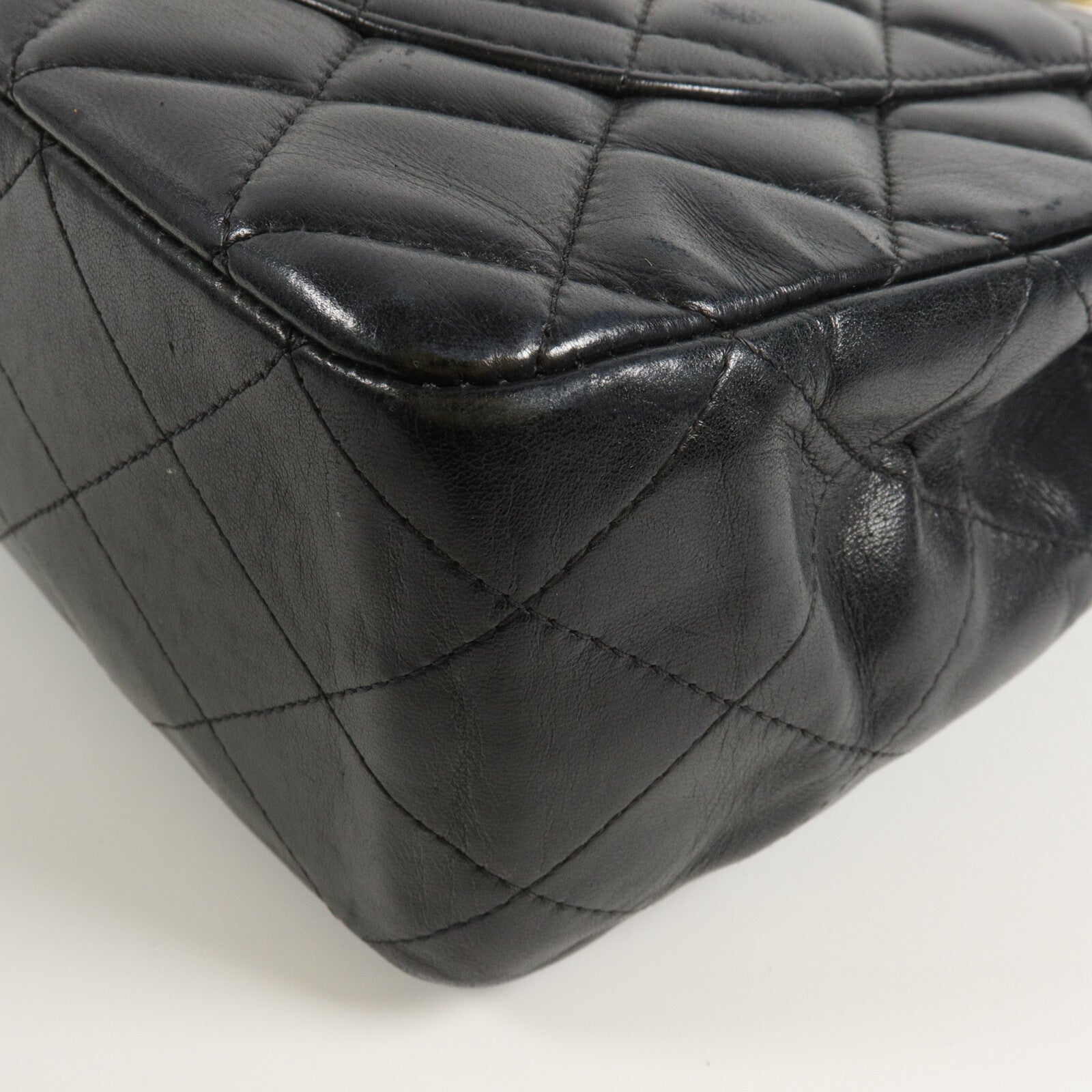 CHANEL 羊皮皮革Large Classic鏈帶肩背袋