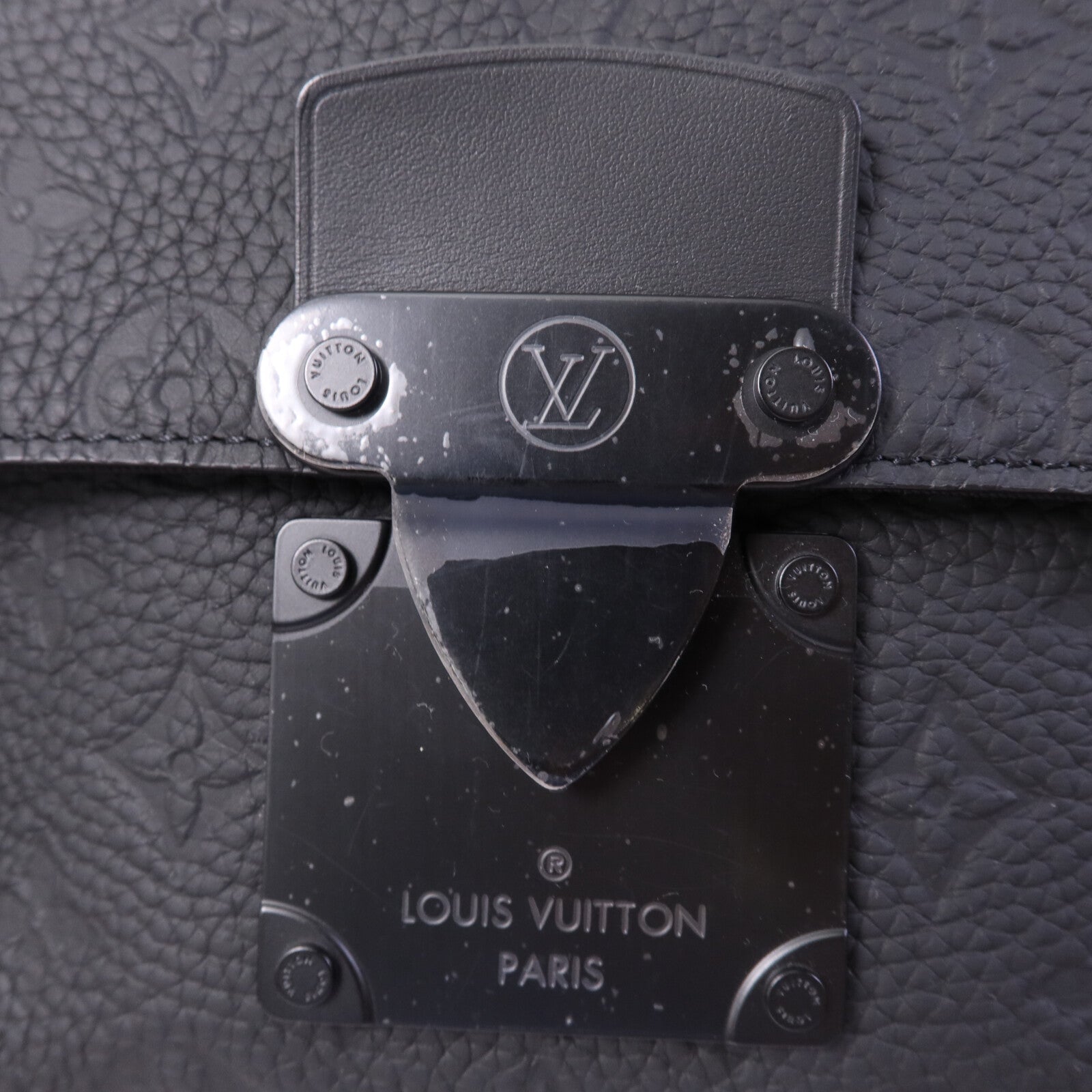 LOUIS VUITTON Monogram Taurillon S Lock肩背袋