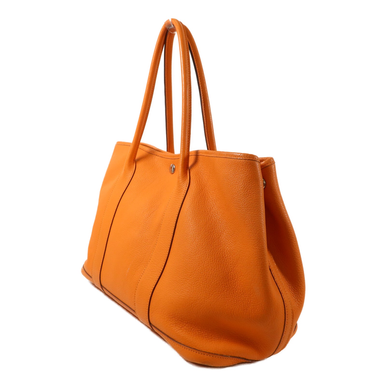 HERMES Negonda皮革Garden Party PM手挽袋Orange