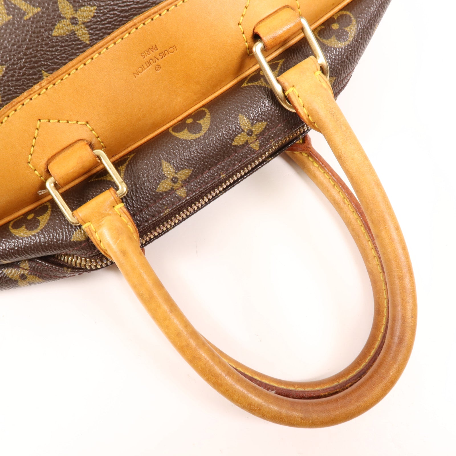 LOUIS VUITTON Monogram Deauville金扣手挽袋