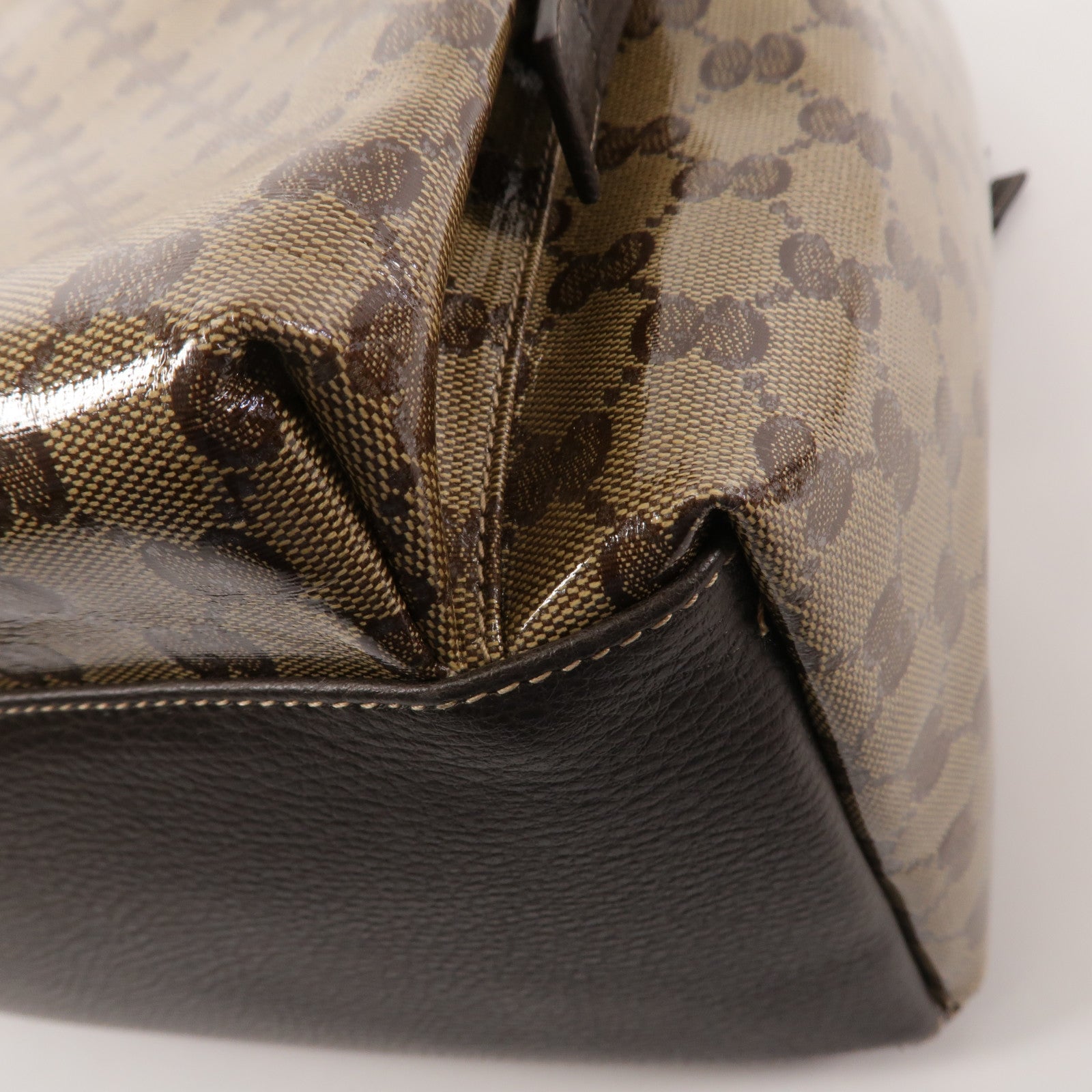 GUCCI 塗層帆布GG Crystal Backpack背包
