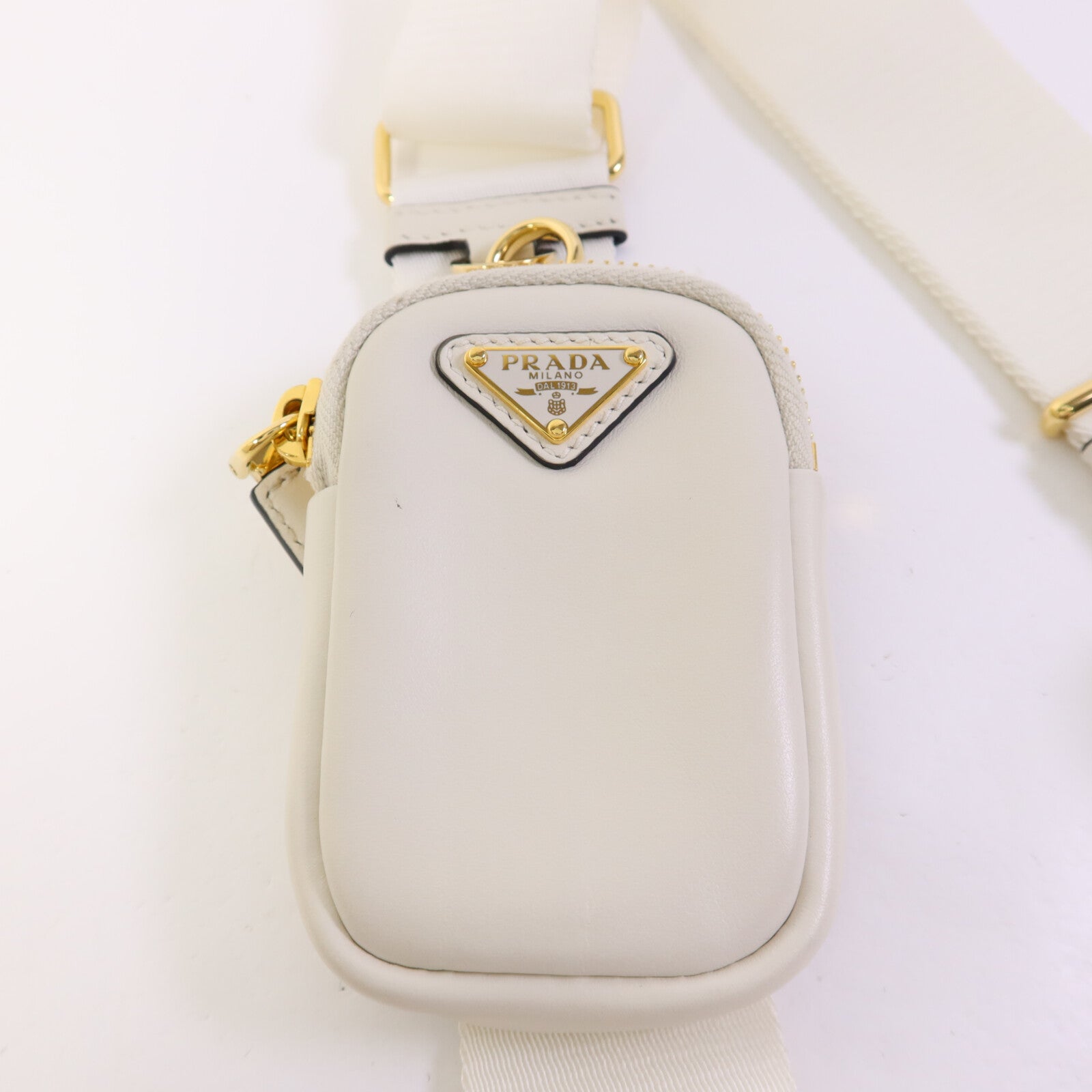 PRADA 牛皮皮革Re-Edition 2005金扣手挽肩背兩用袋