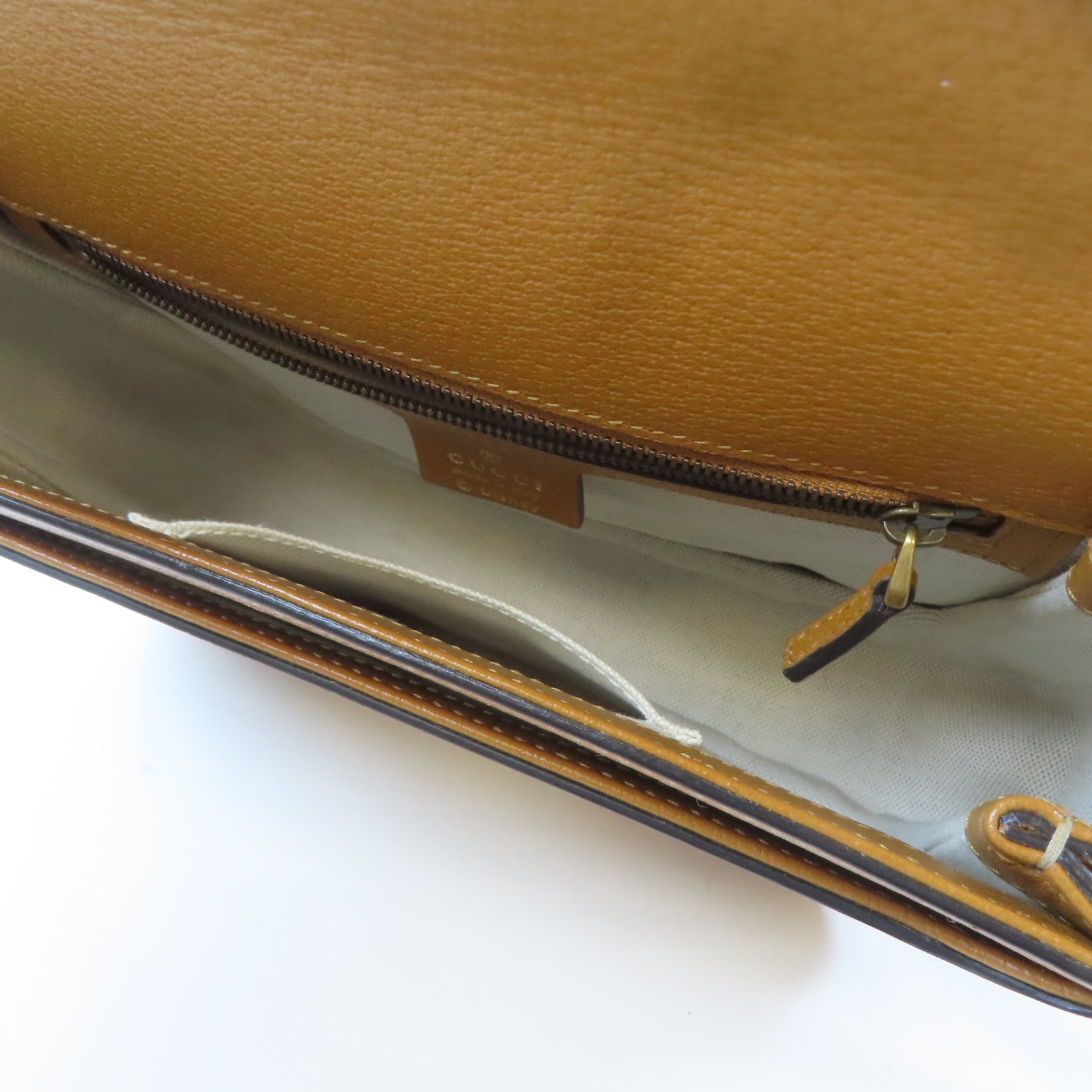 GUCCI 塗層帆布Disney Collabo GG Supreme金扣肩背袋啡色