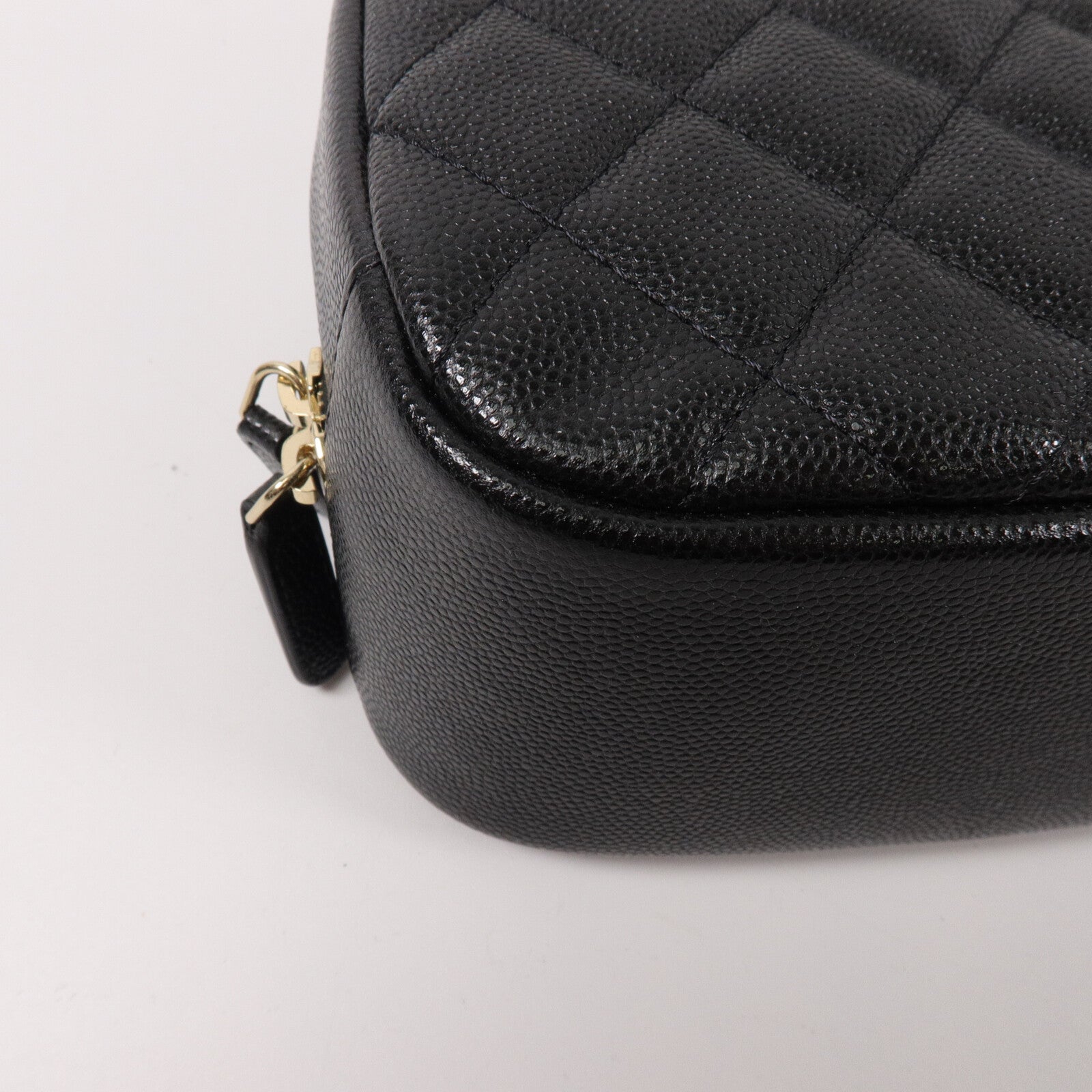 CHANEL 牛皮皮革Double Zip Cosmetic Pouch手提包