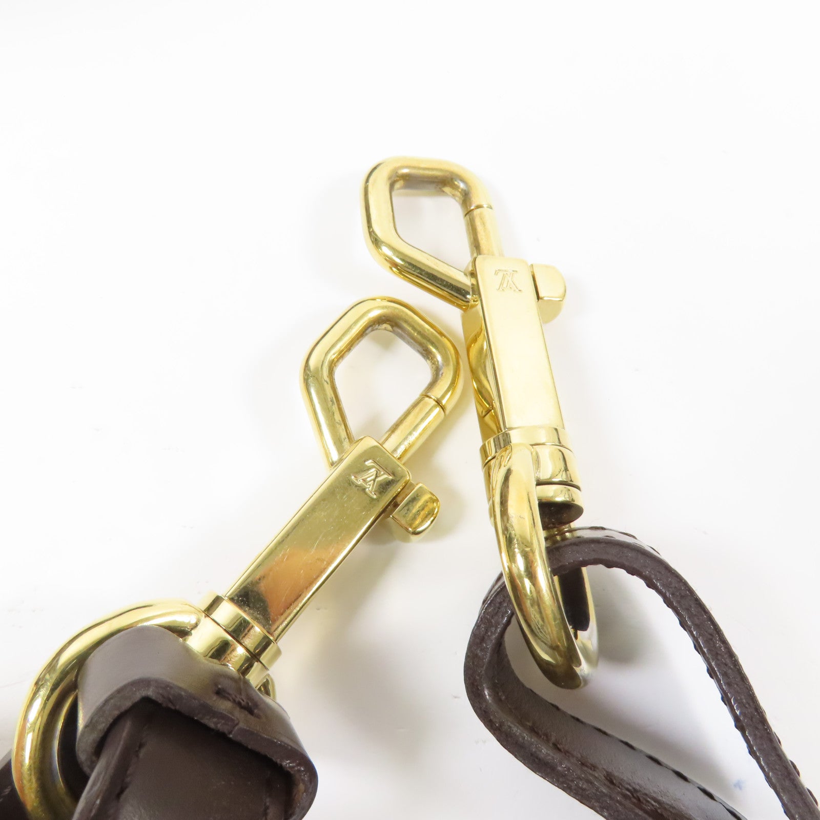 LOUIS VUITTON Damier Trevi GM金扣手挽肩背兩用袋棕色