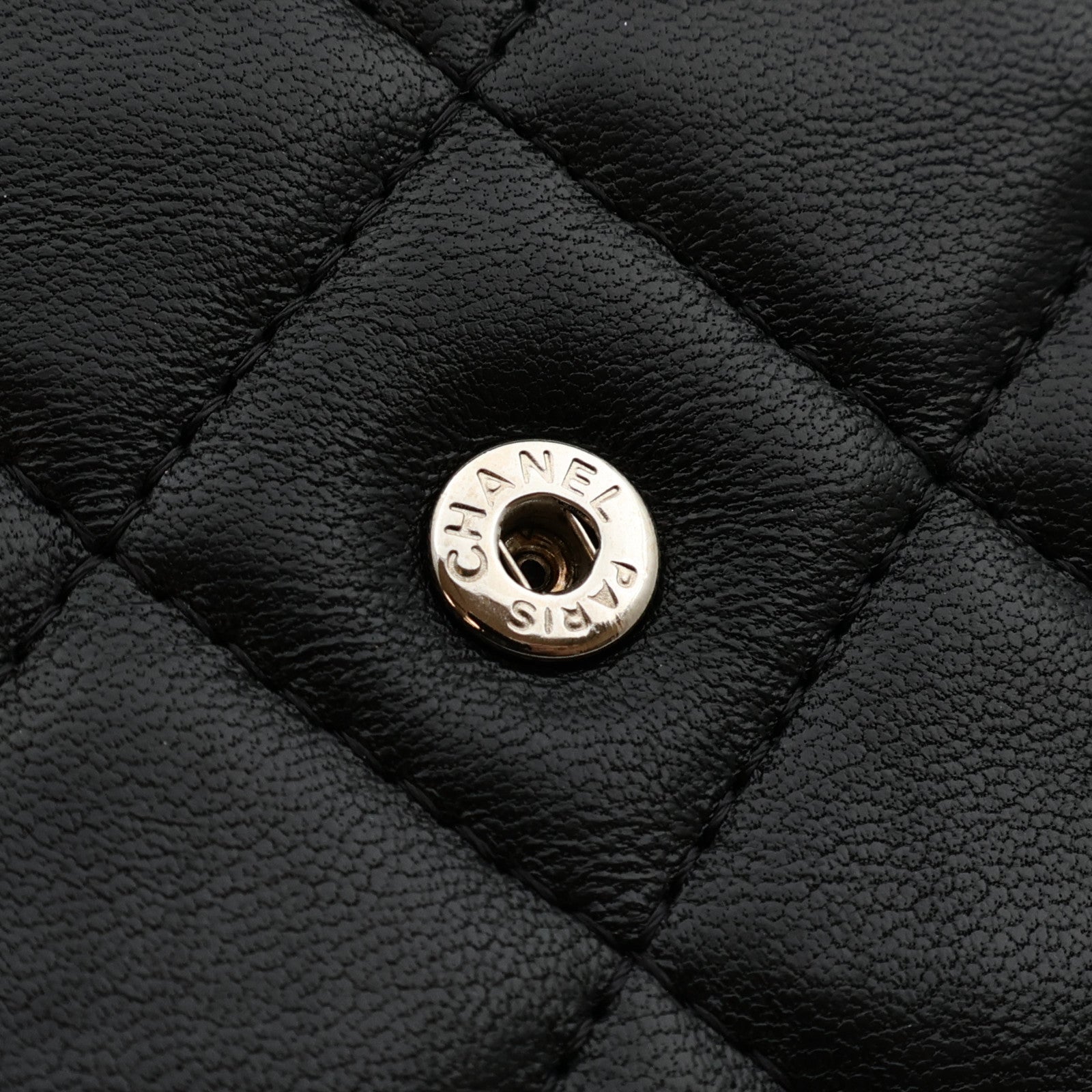 CHANEL 羊皮皮革WOC Wallet On Chain銀扣鏈帶肩背袋