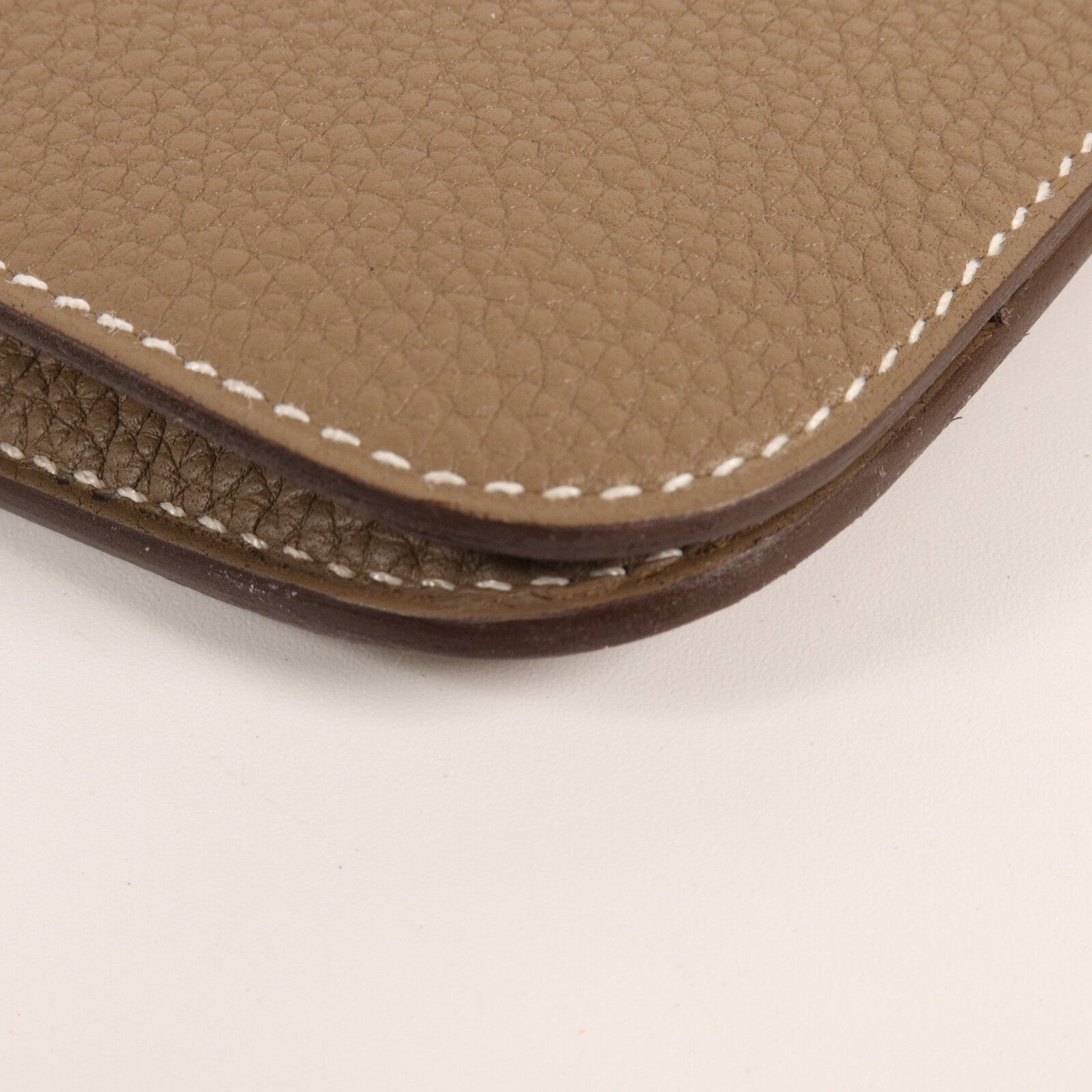 HERMES Togo皮革Dogon Duo Wallet長錢包Etoupe