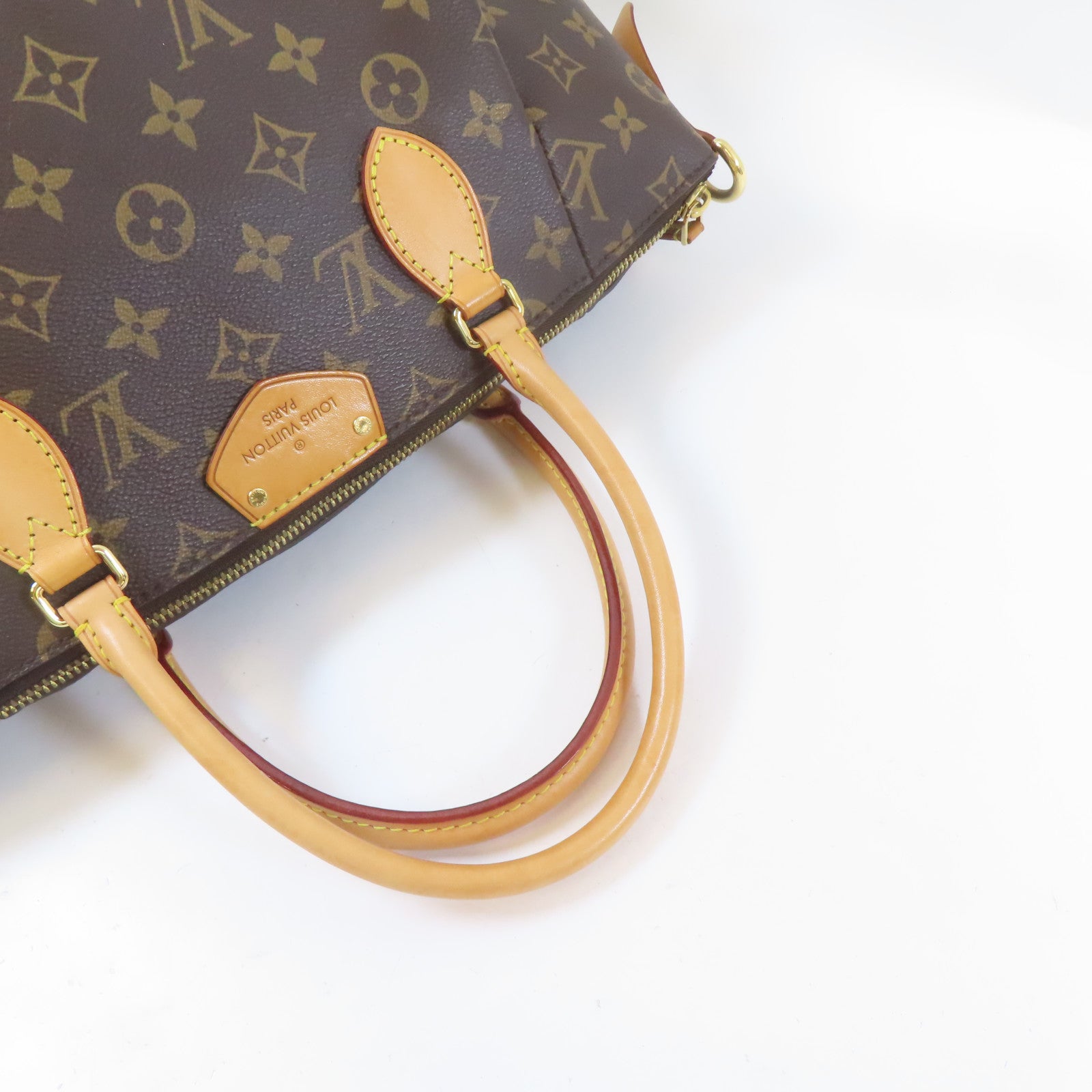 LOUIS VUITTON Monogram Turenne MM金扣肩背袋啡色