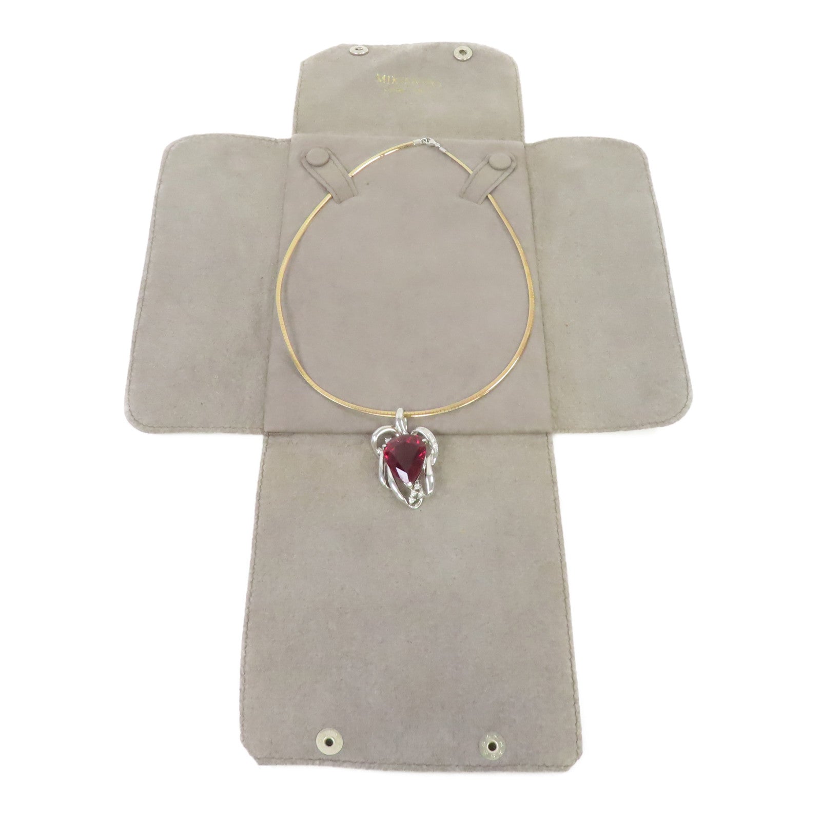 JEWELRY Pt900鉑金/Pt850鉑金/Necklace紅碧璽項鍊/紅色
