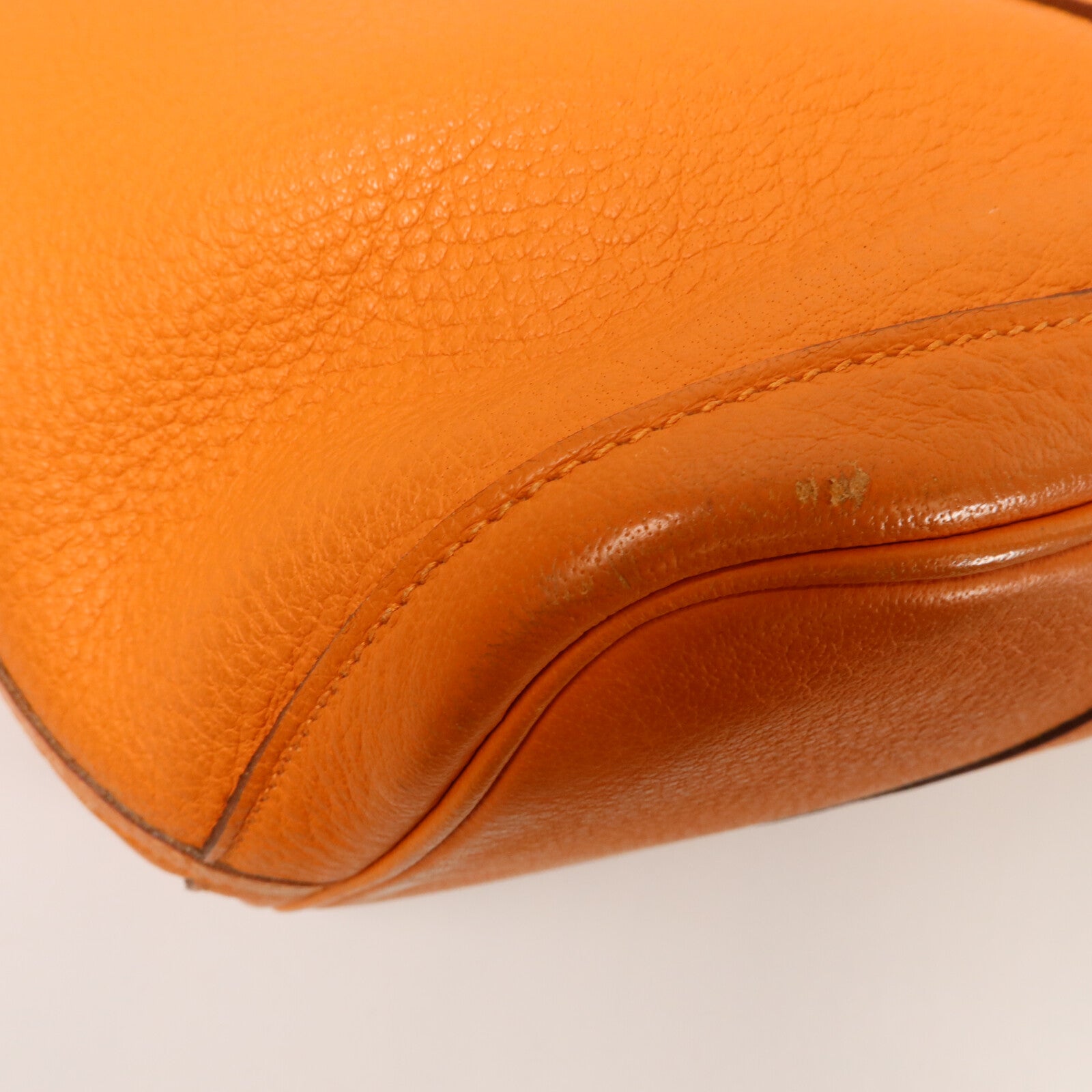 HERMES Negonda皮革Garden Party PM手挽袋Orange