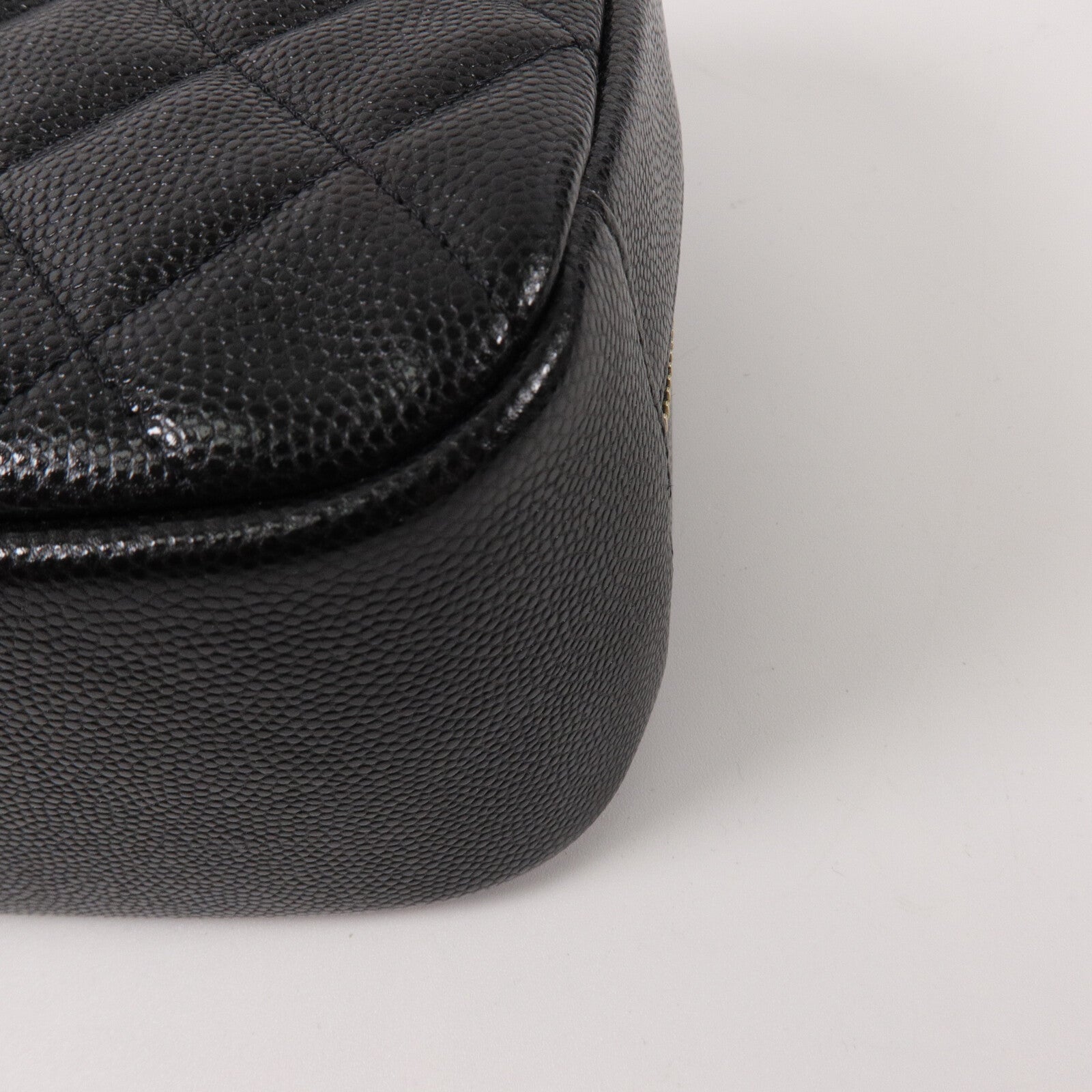 CHANEL 牛皮皮革Double Zip Cosmetic Pouch手提包