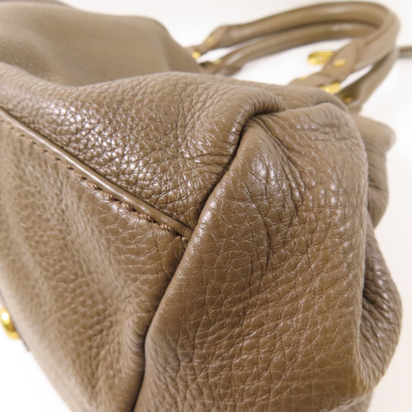 MARC BY MARC JACOBS 【激減優惠】牛皮皮革2 Way Bag金扣手挽肩背兩用袋