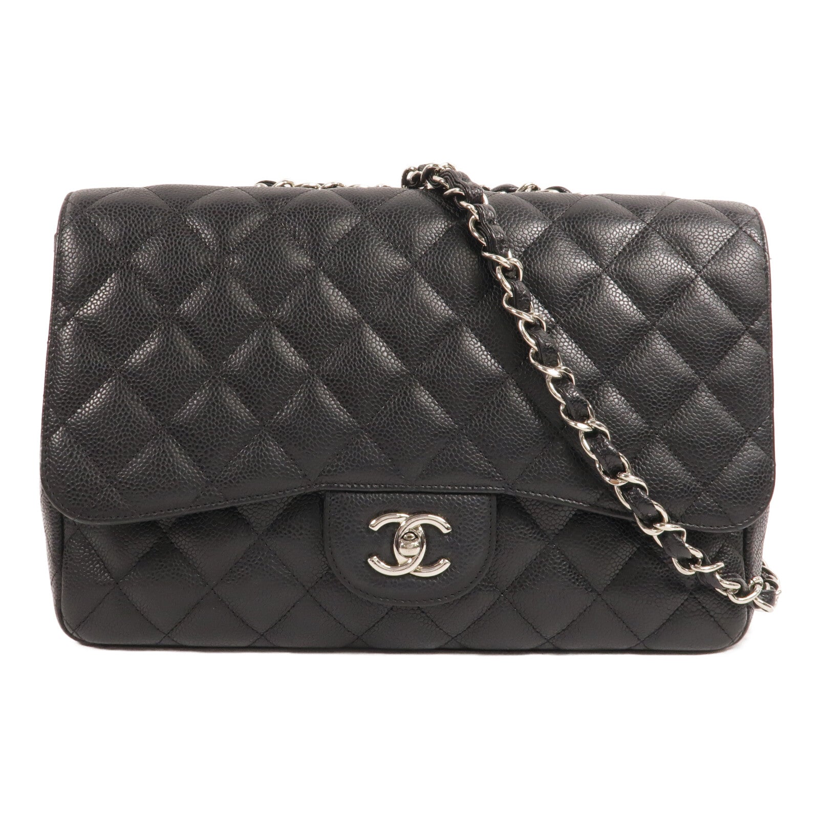 CHANEL 牛皮皮革Large Classic肩背袋