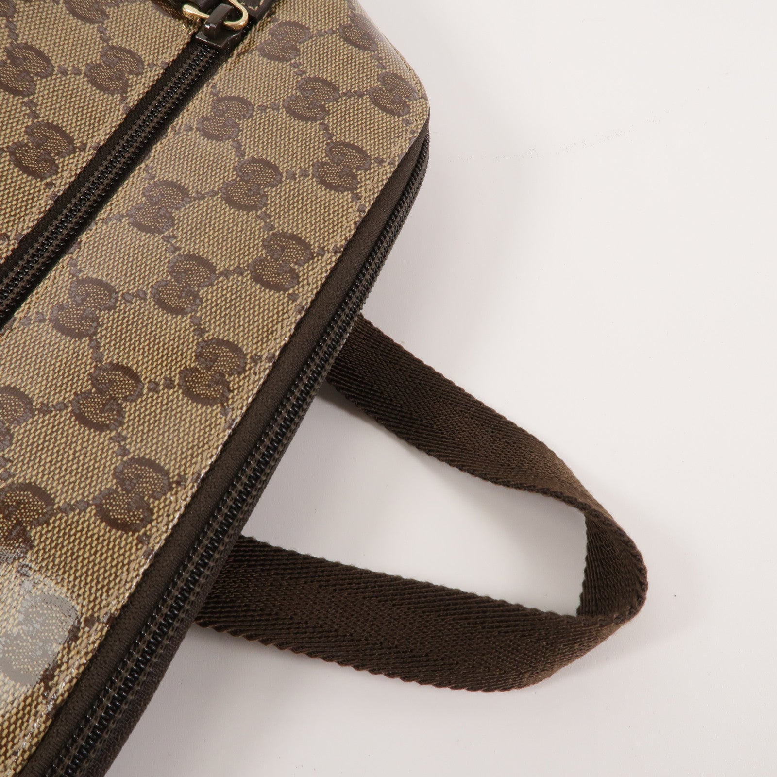 GUCCI 塗層帆布GG Crystal Backpack背包
