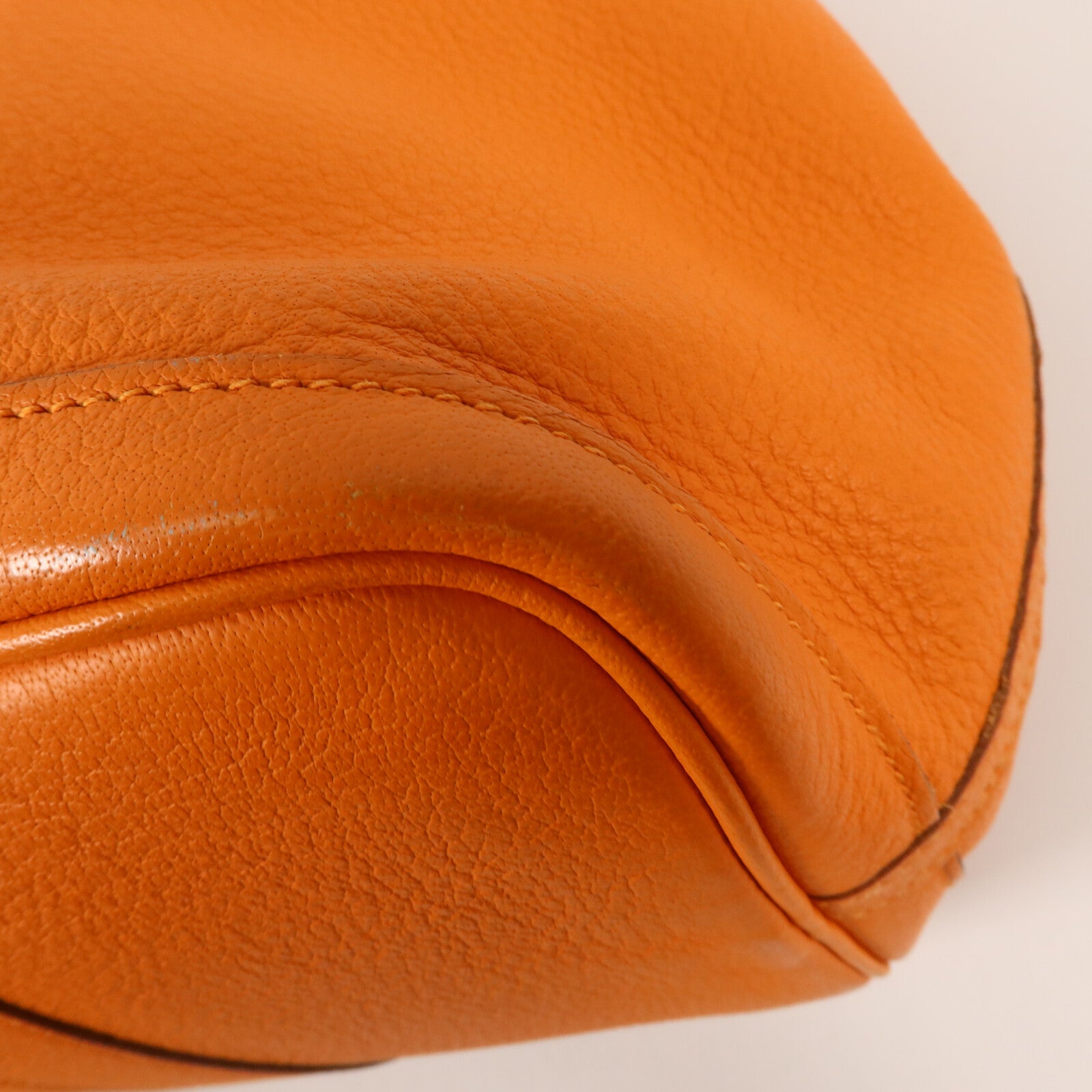 HERMES Negonda皮革Garden Party PM手挽袋Orange