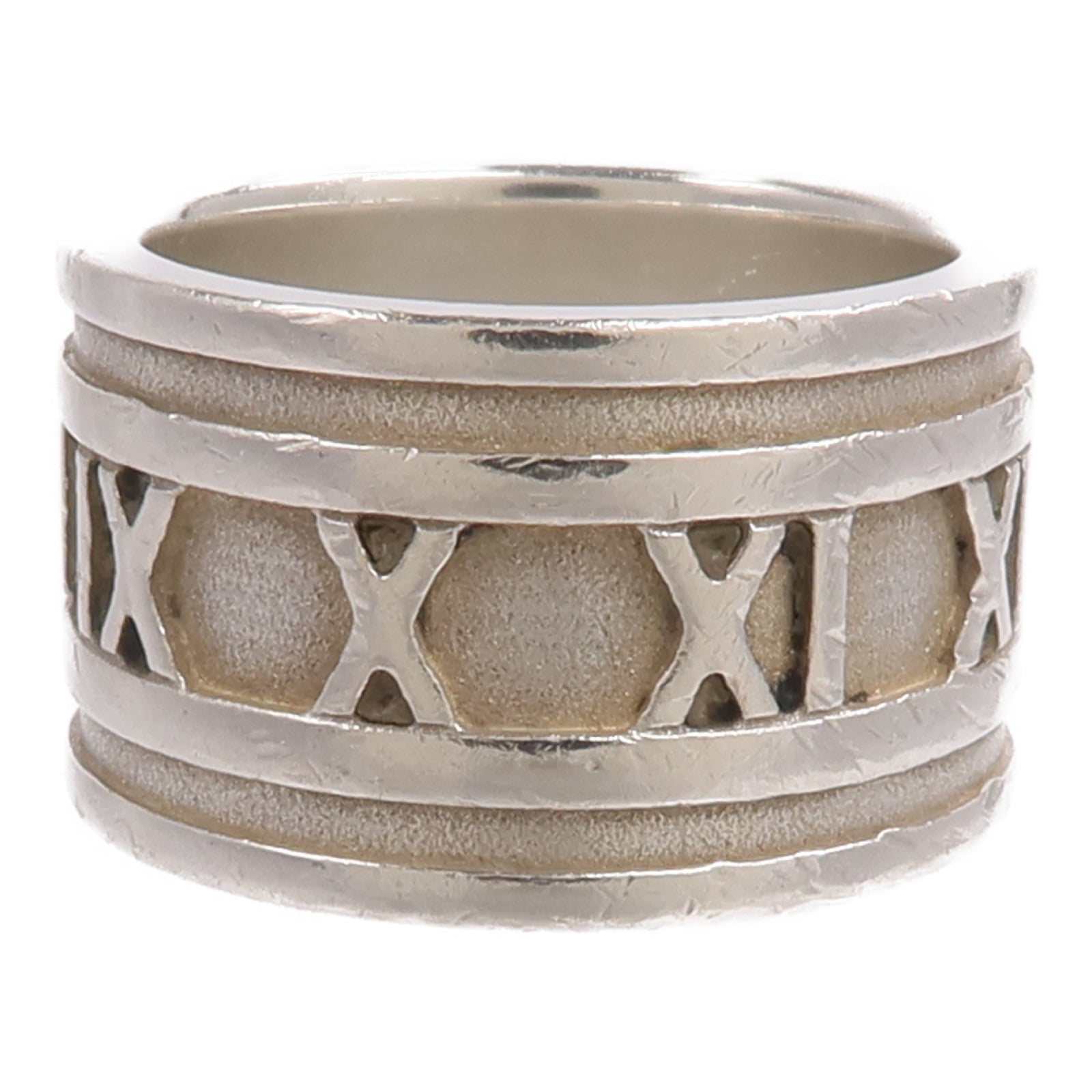 TIFFANY＆CO 925純銀Atlas Wide Band Ring戒指