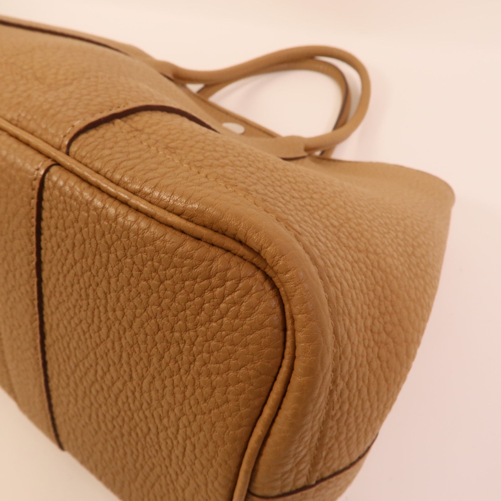 HERMES Negonda皮革Garden Party TPM手挽袋Biscuit