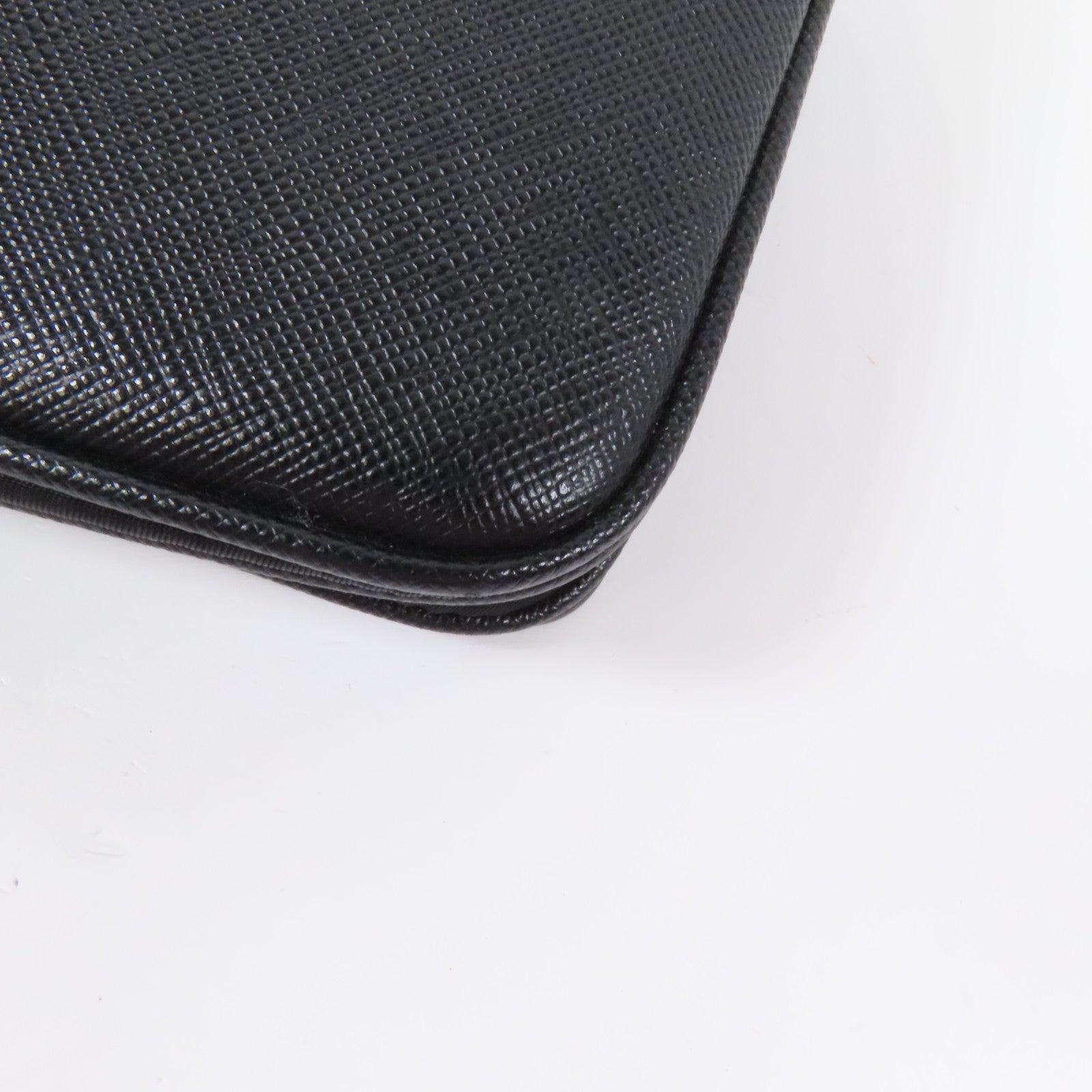 PRADA 尼龍/Saffiano皮革Shoulder Bag銀扣肩背袋