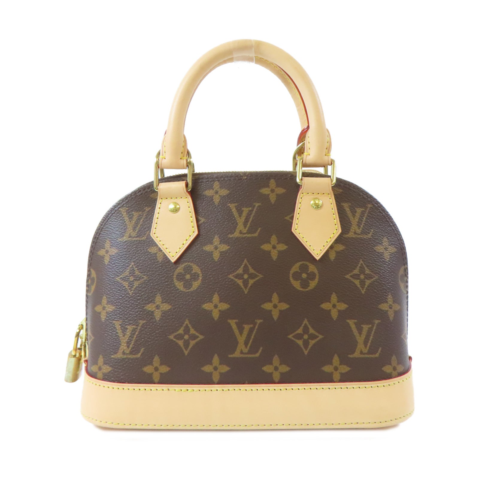 LOUIS VUITTON Monogram Alma BB金扣手挽肩背兩用袋啡色