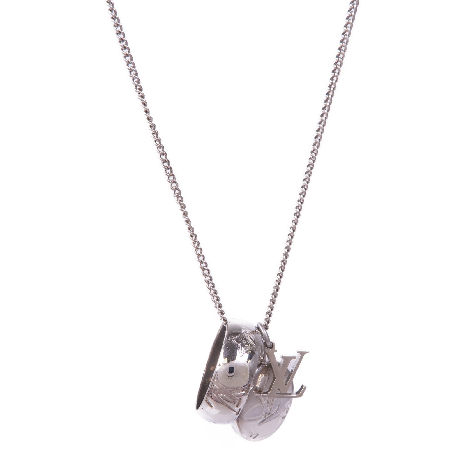 LOUIS VUITTON 金屬Monogram Charm Necklace項鍊