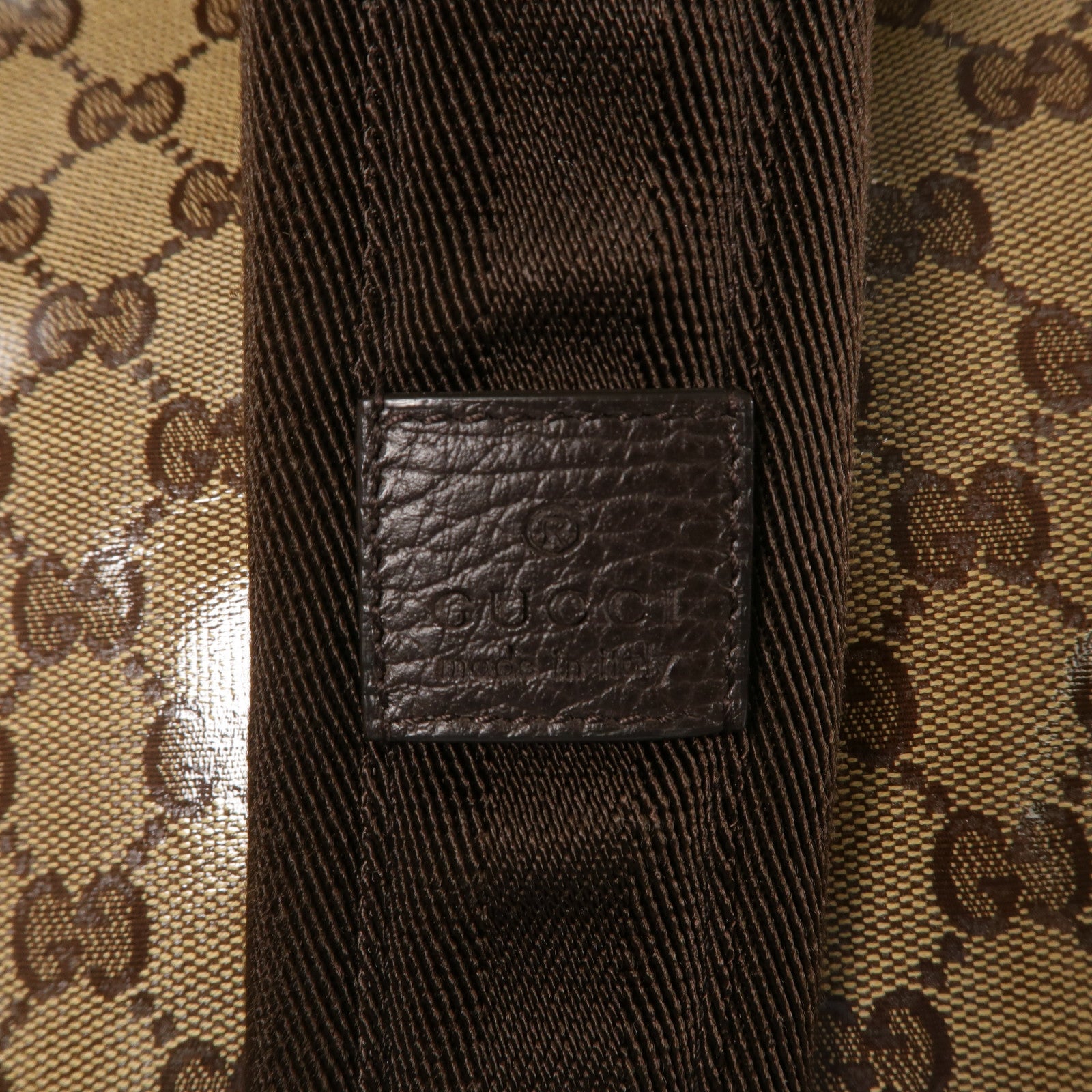 GUCCI 塗層帆布GG Crystal Backpack背包