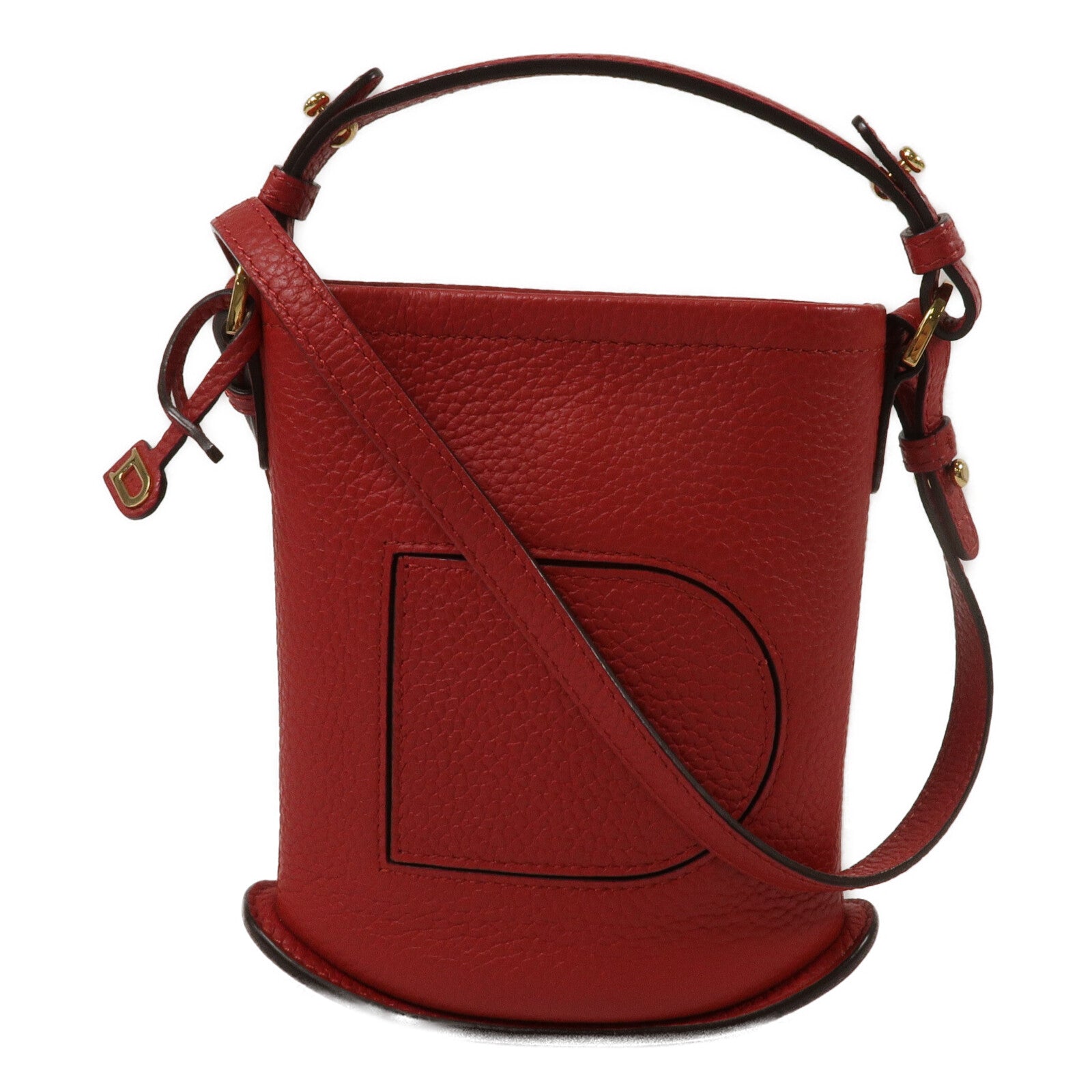 Delvaux 牛皮皮革Pin Mini Bucket手挽肩背兩用袋