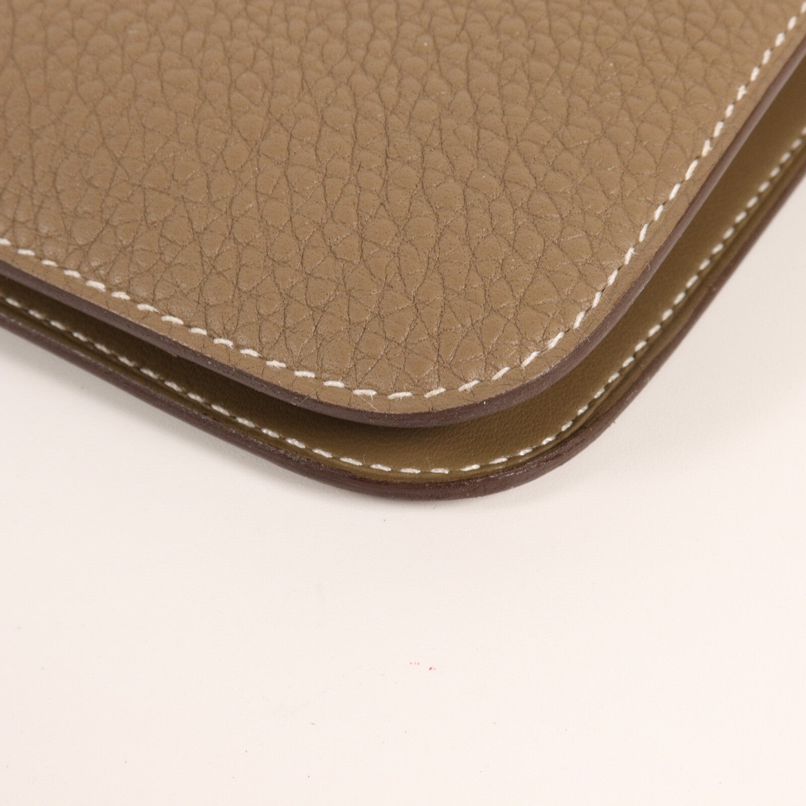 HERMES Togo皮革Dogon Duo Wallet長錢包Etoupe