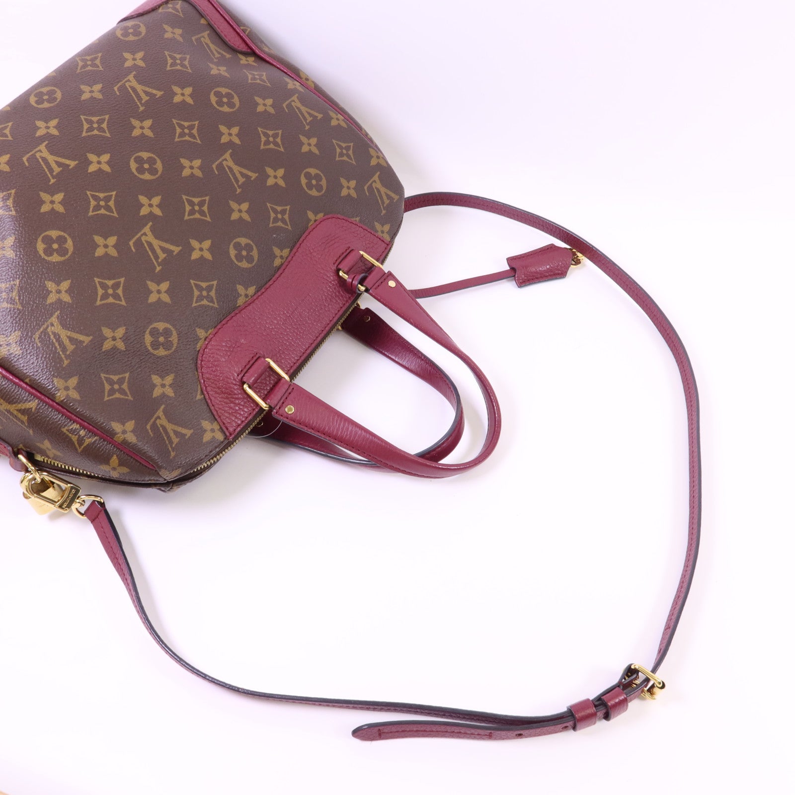 LOUIS VUITTON Monogram Retiro GM金扣手挽肩背兩用袋